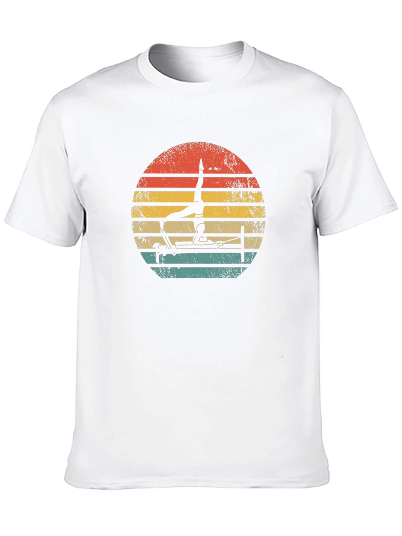 Retro Pilates Reformer Black T-Shirt