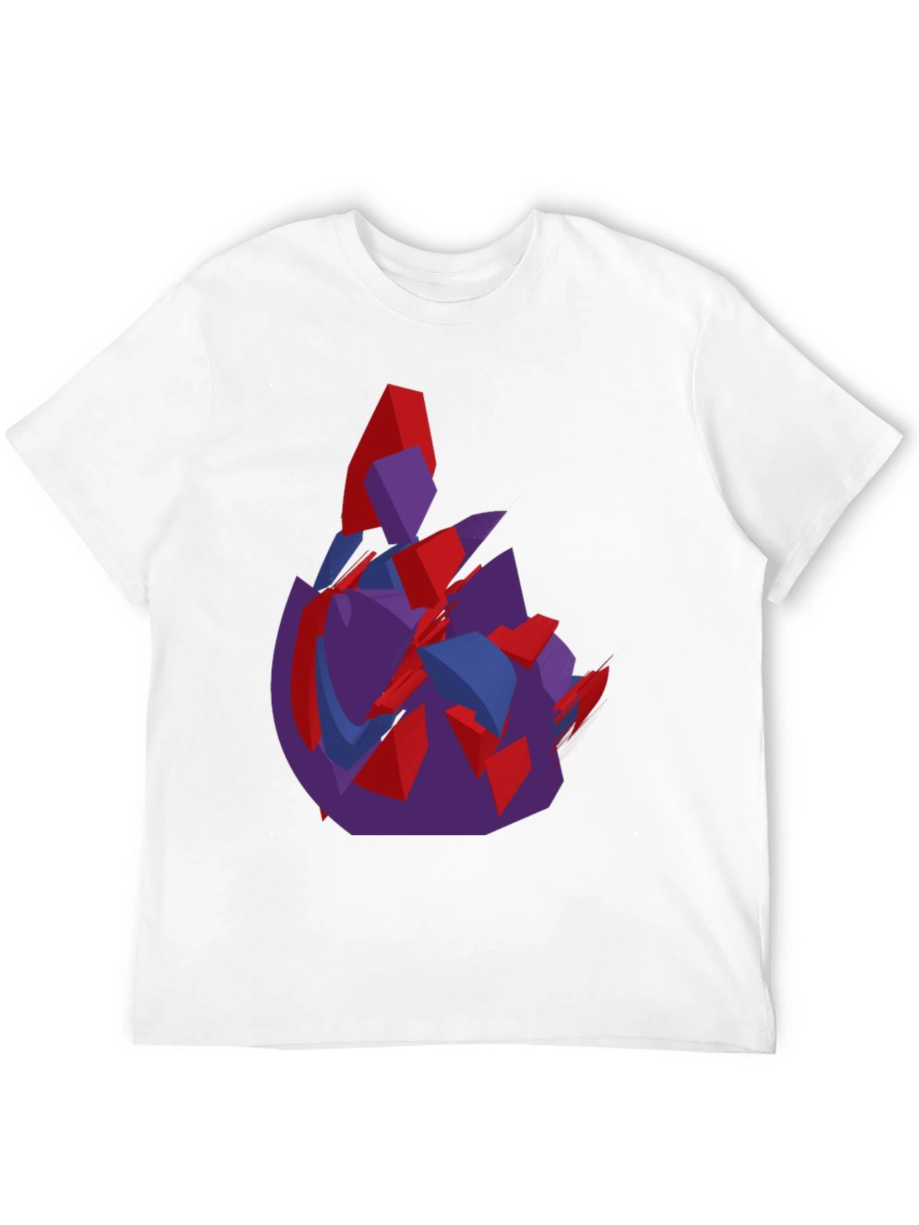 Abstract Graphic Print Black Crew Neck T-Shirt