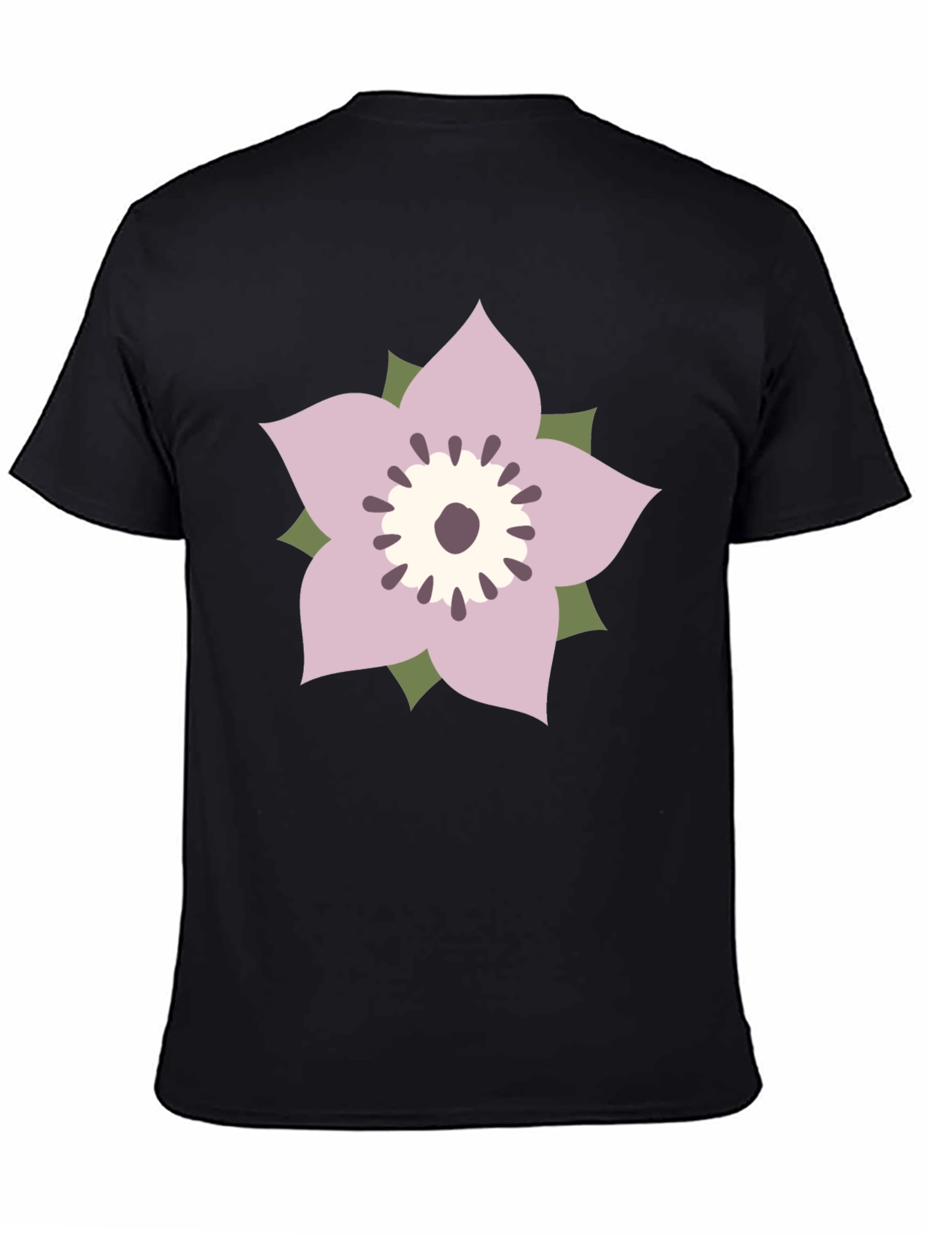 Floral Graphic T-Shirt - Black