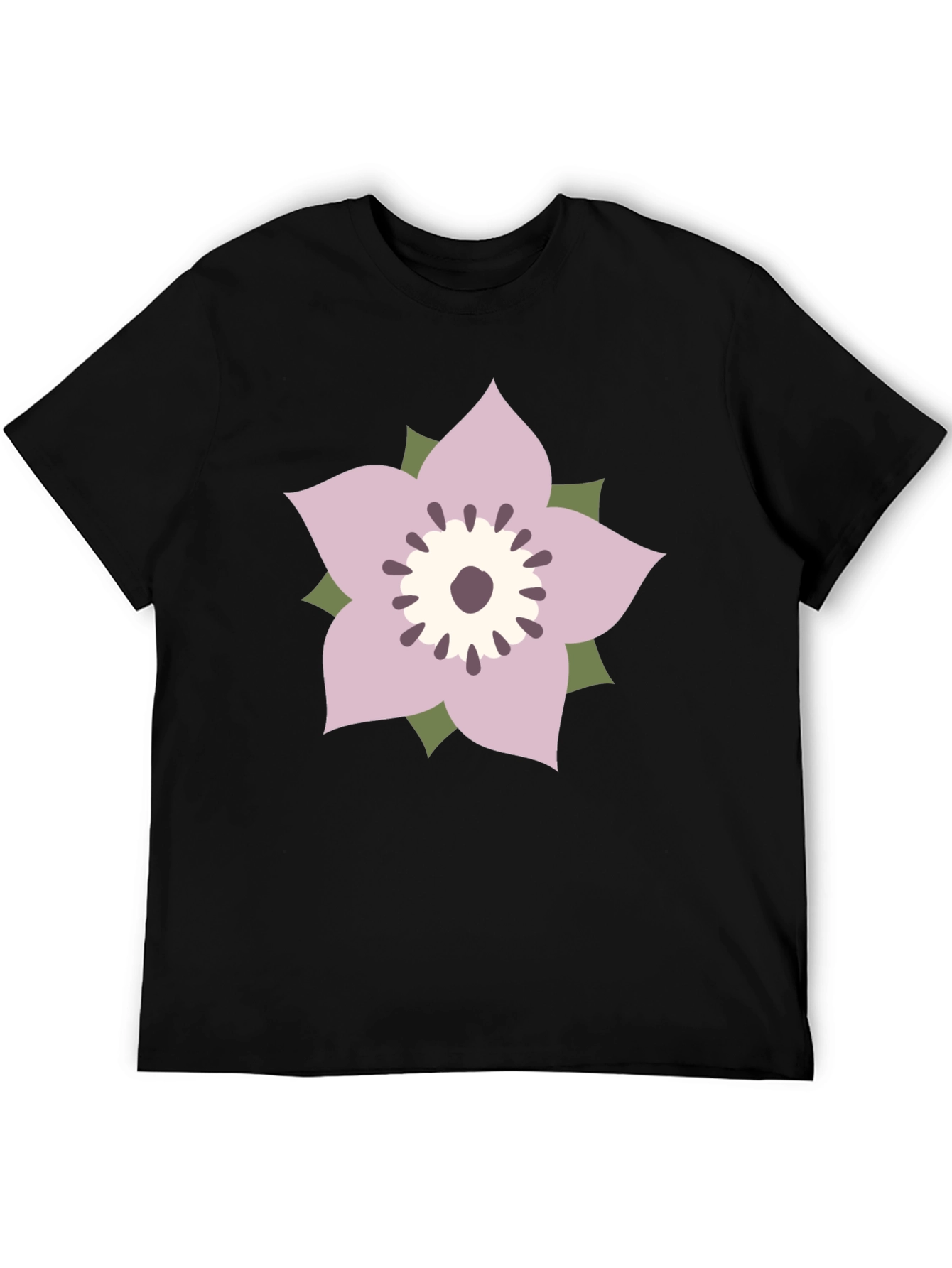 Floral Graphic T-Shirt - Black