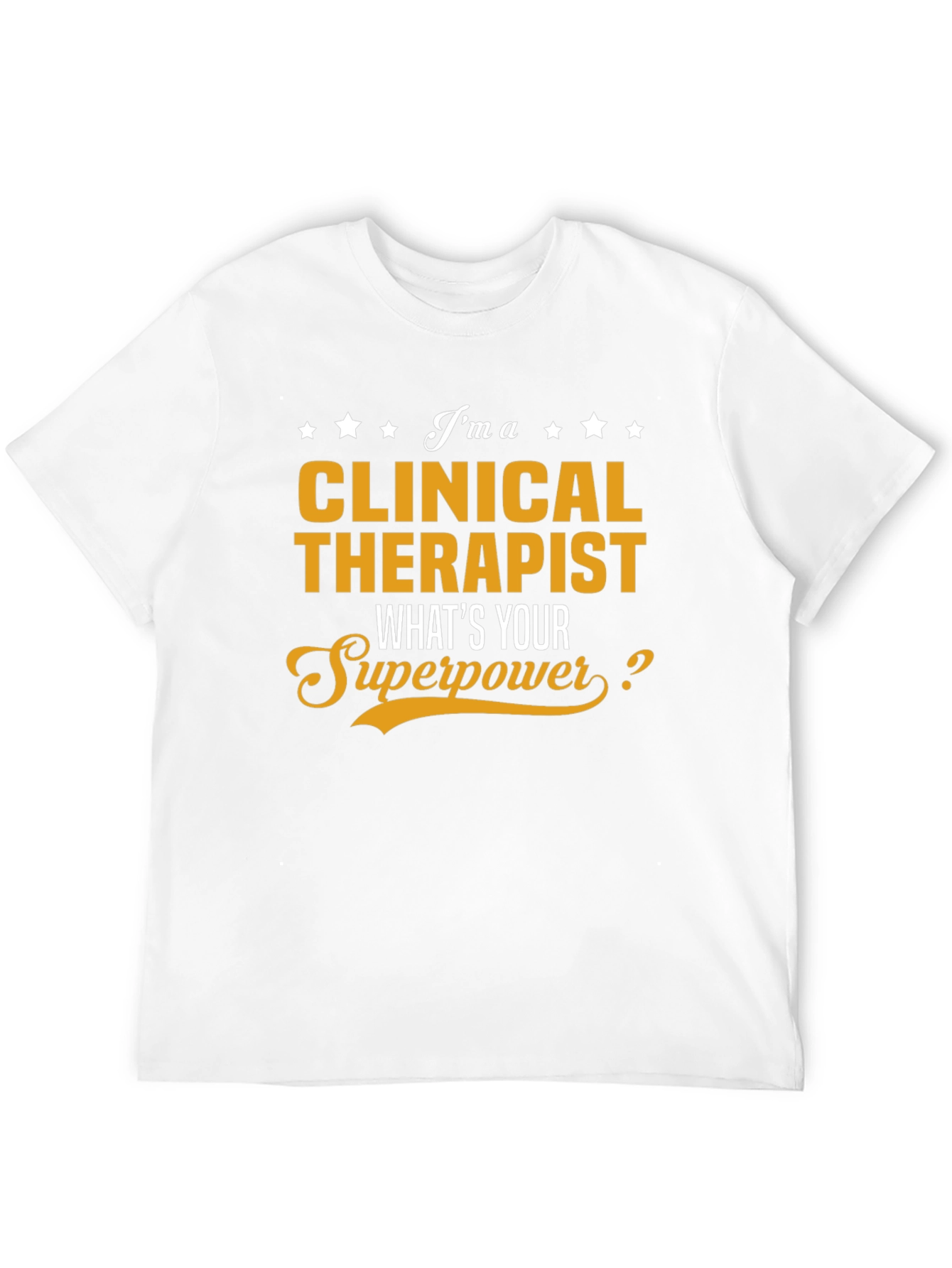 Clinical Therapist Superpower Black Graphic Tee