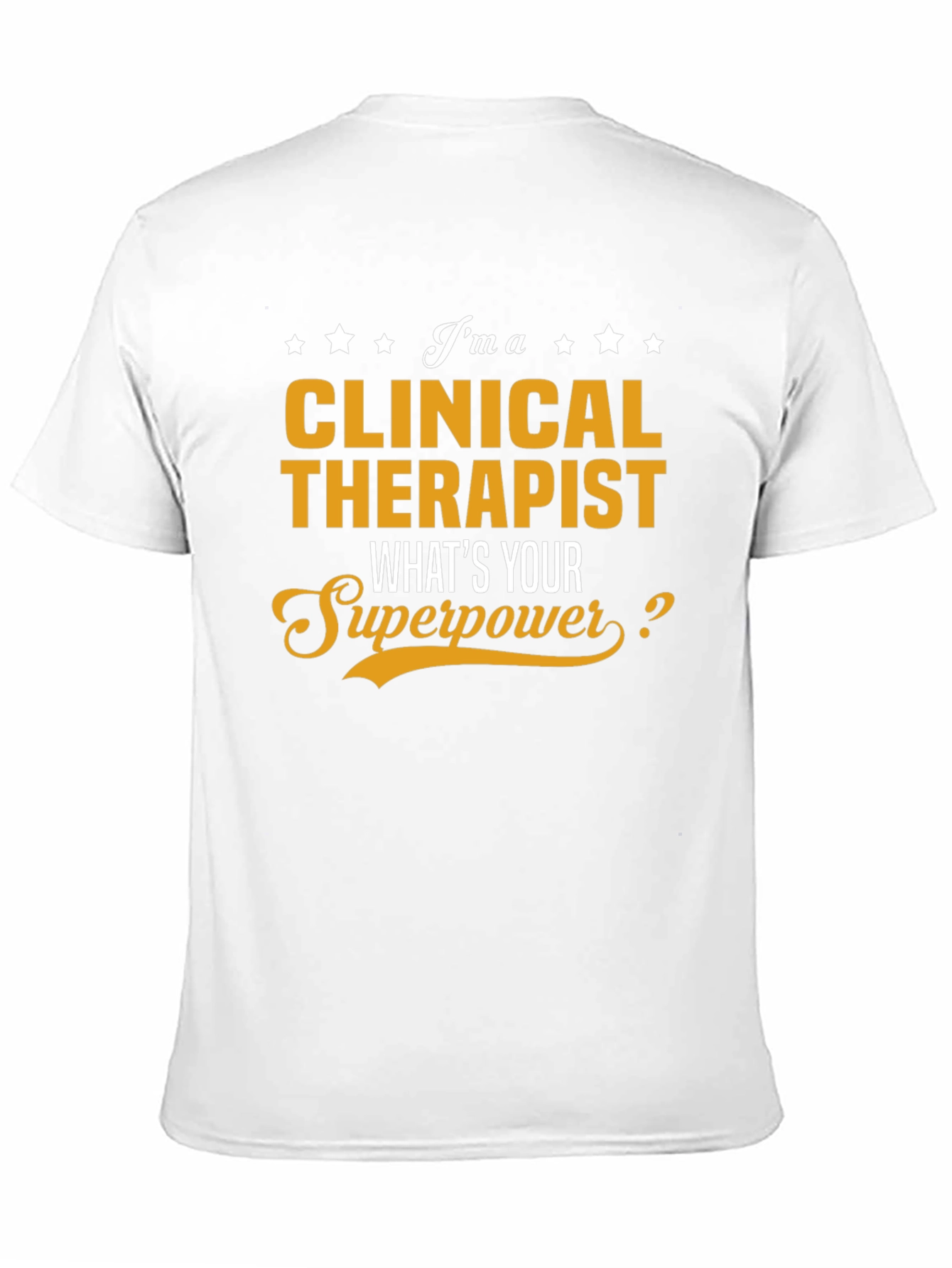 Clinical Therapist Superpower Black Graphic Tee