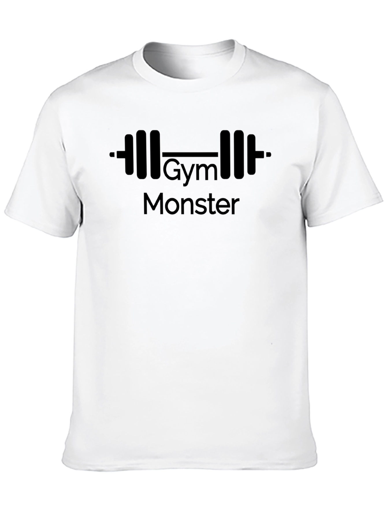 Gym Monster Graphic T-Shirt - Black