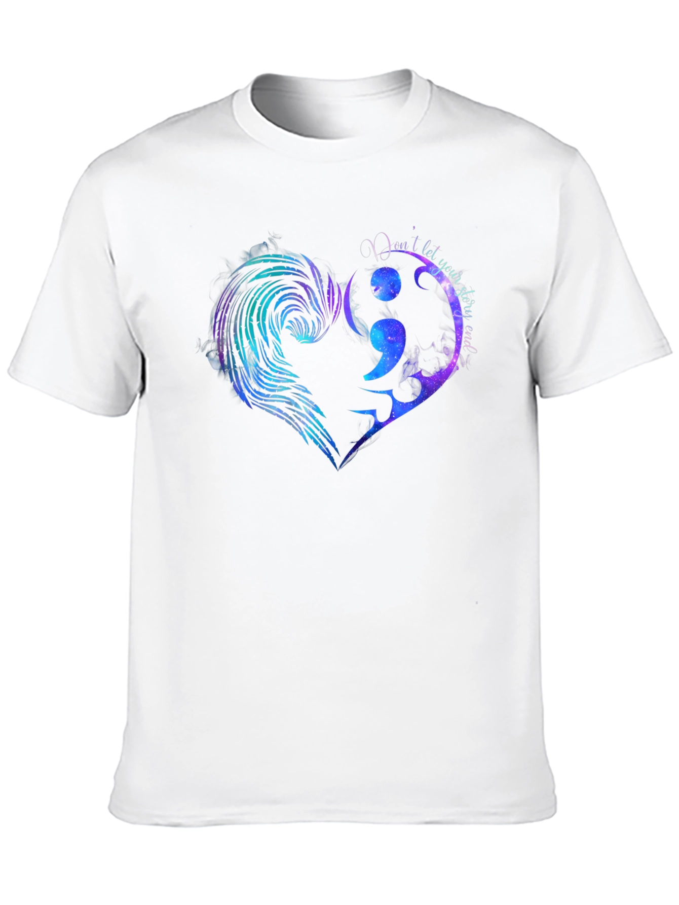 Semicolon Heart Graphic Tee - Hope & Support