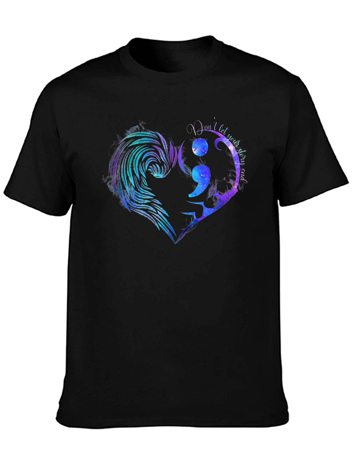 Semicolon Heart Graphic Tee - Hope & Support