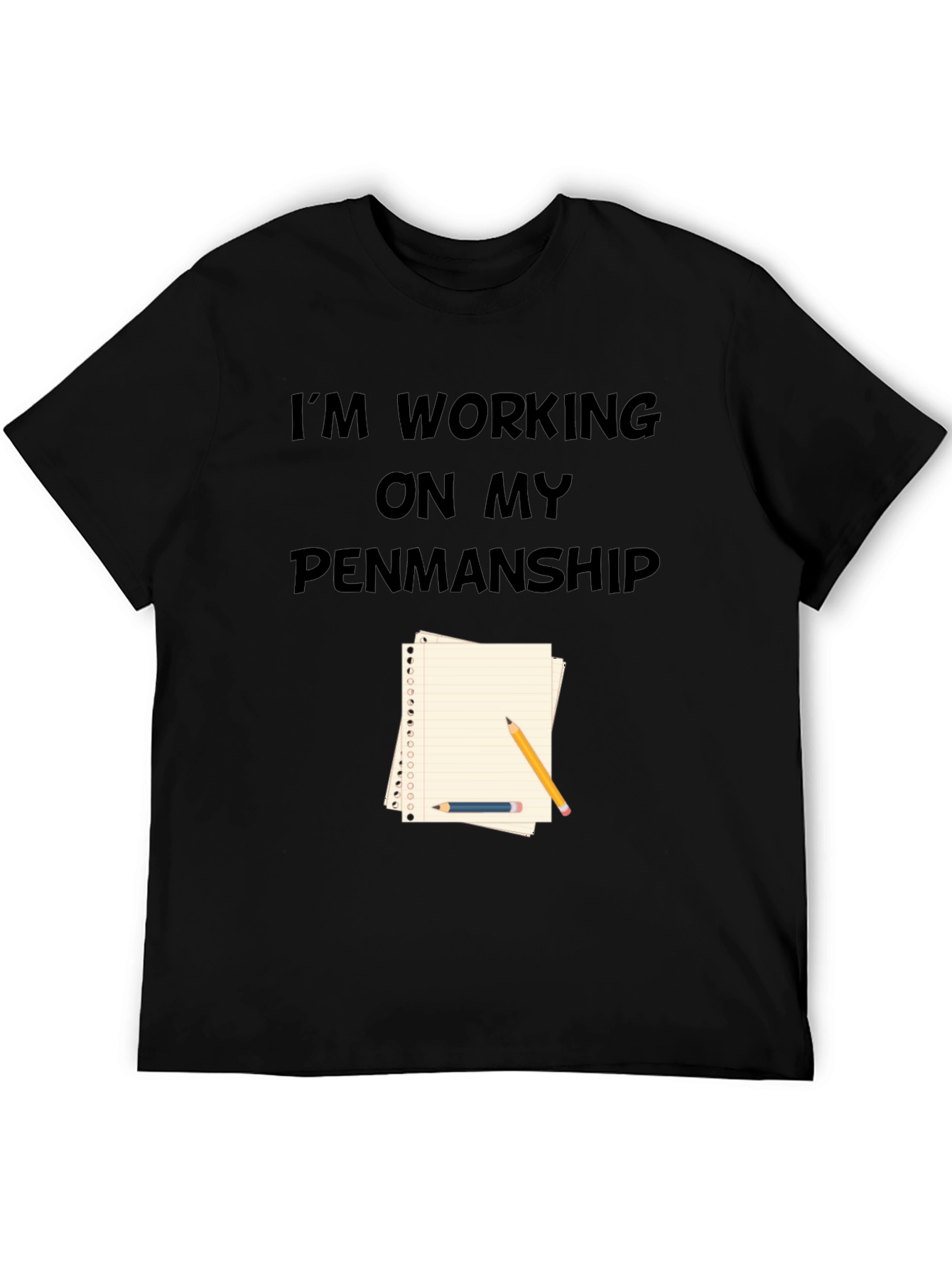 Penmanship T-Shirt - Novelty Graphic Tee