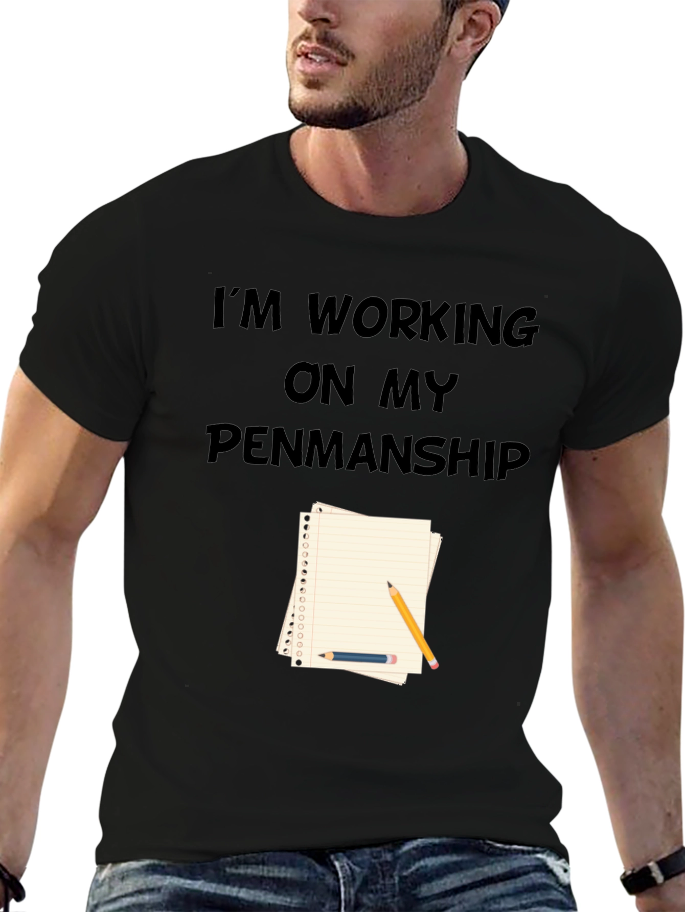 Penmanship T-Shirt - Novelty Graphic Tee