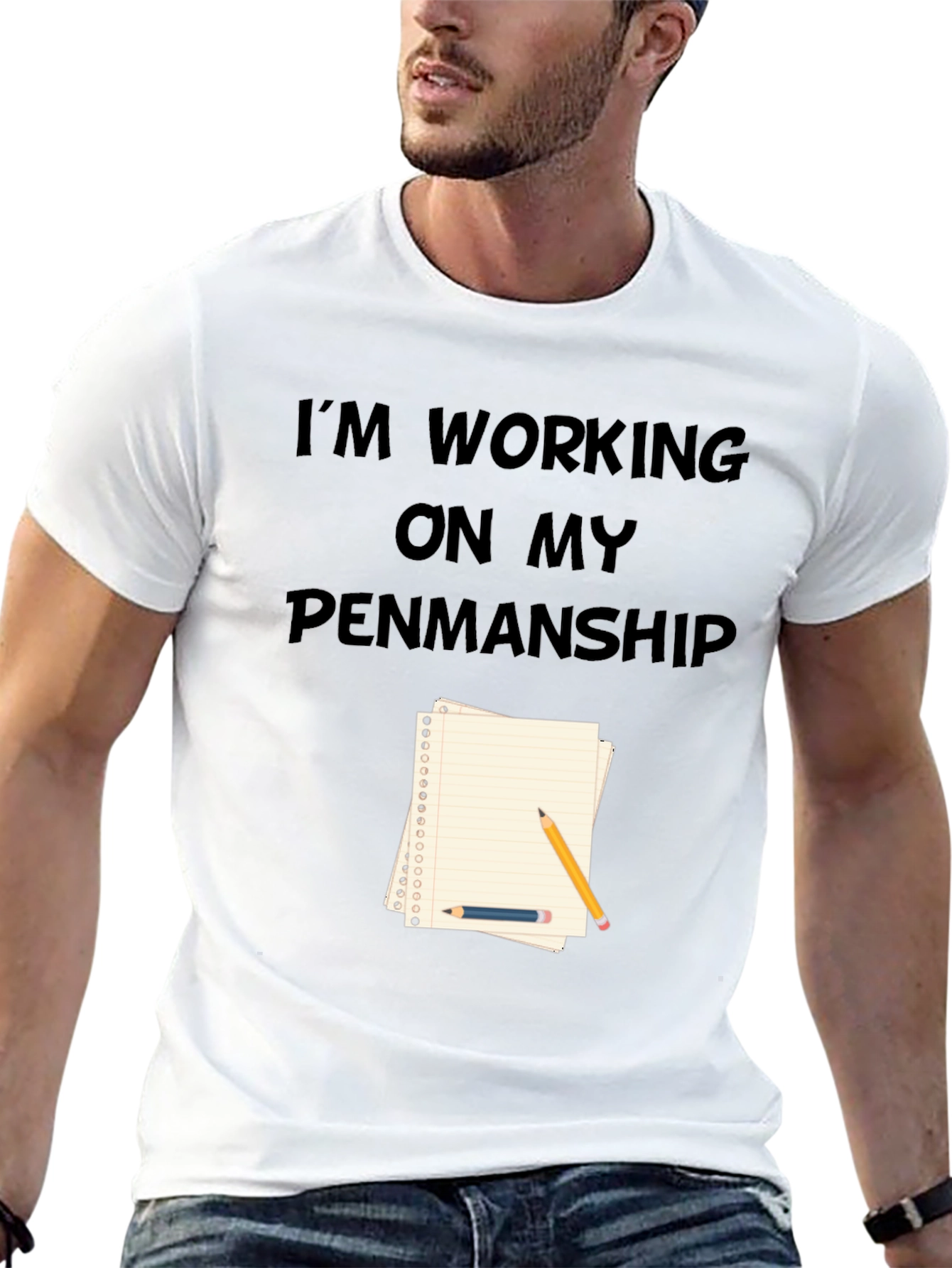 Penmanship T-Shirt - Novelty Graphic Tee