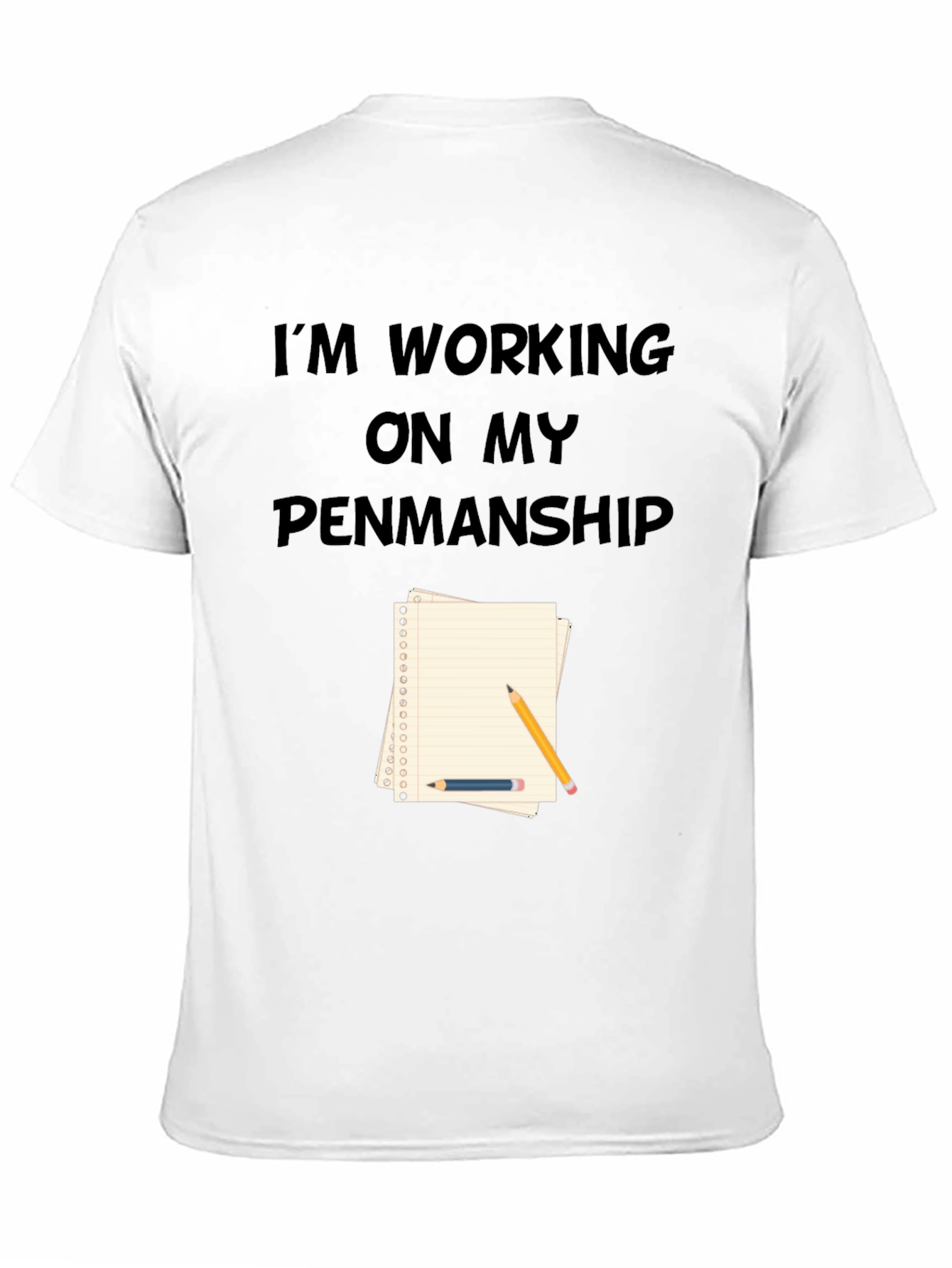 Penmanship T-Shirt - Novelty Graphic Tee