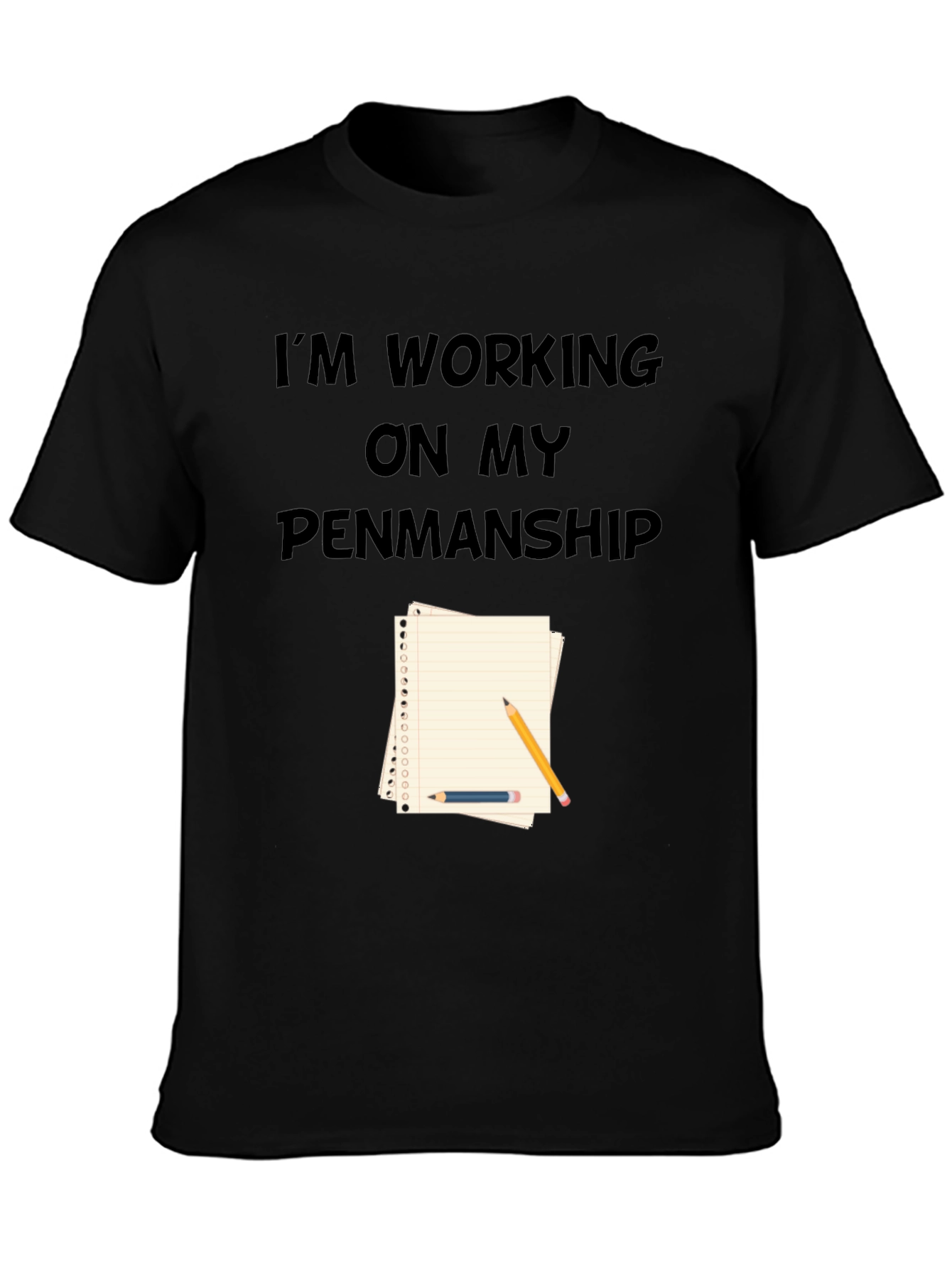 Penmanship T-Shirt - Novelty Graphic Tee