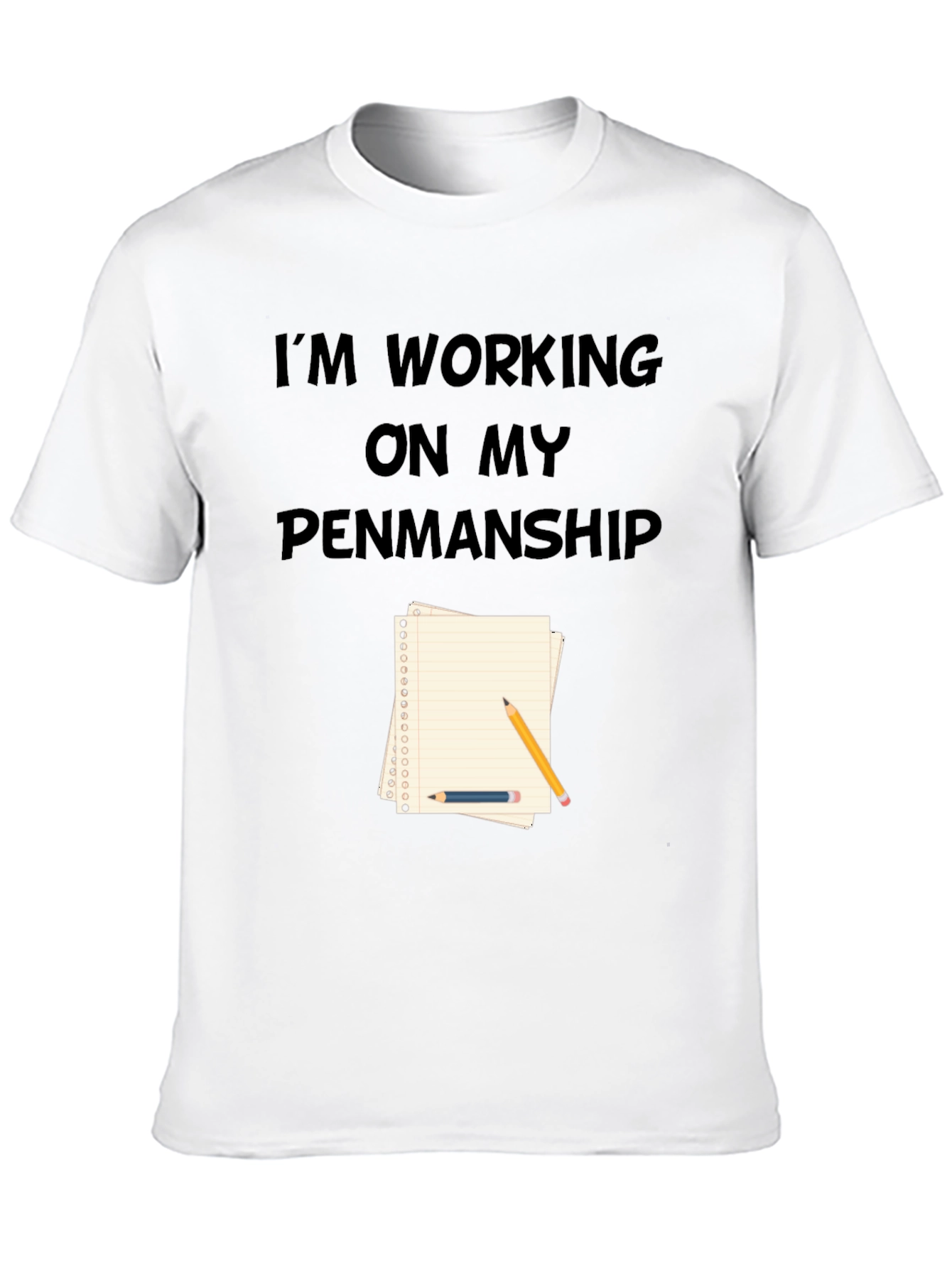 Penmanship T-Shirt - Novelty Graphic Tee