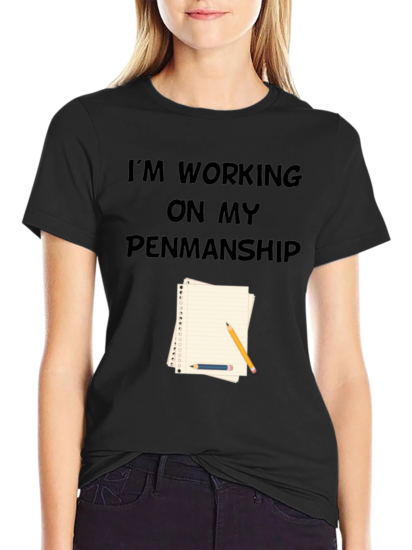 Penmanship T-Shirt - Novelty Graphic Tee