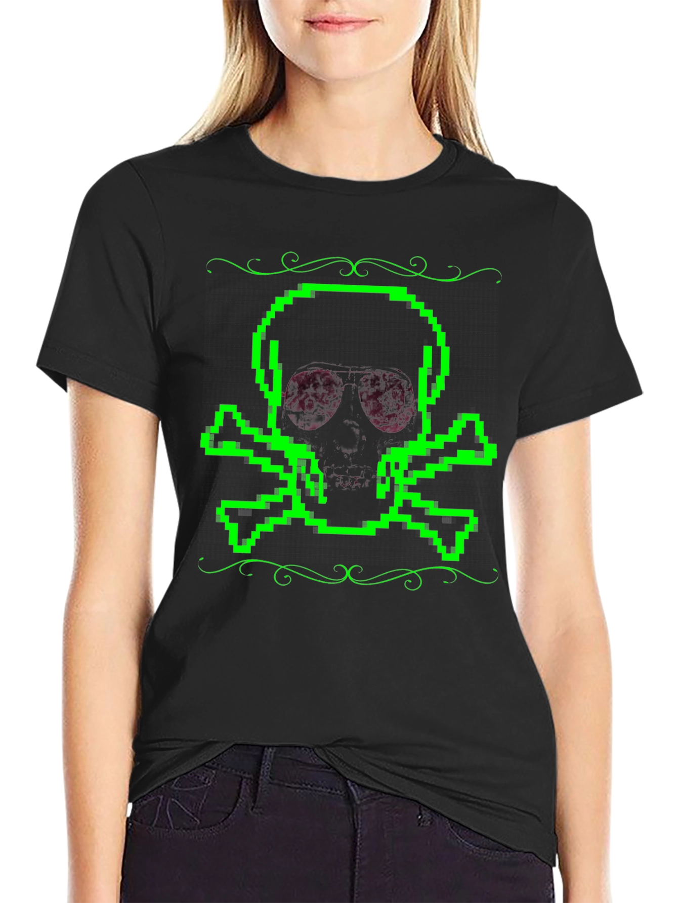 Pixel Skull T-Shirt - Gamer Style
