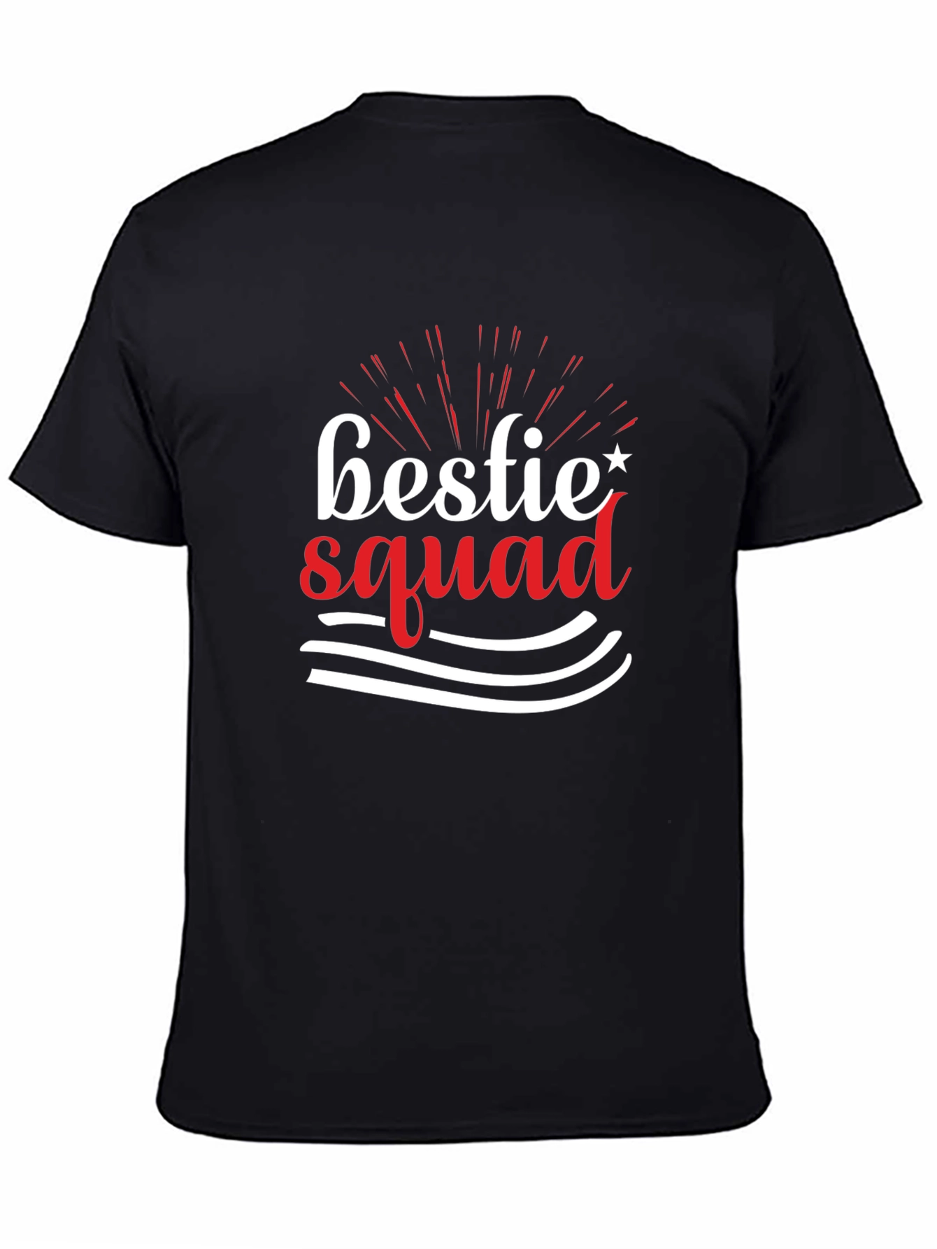 Bestie Squad Graphic Tee - Black