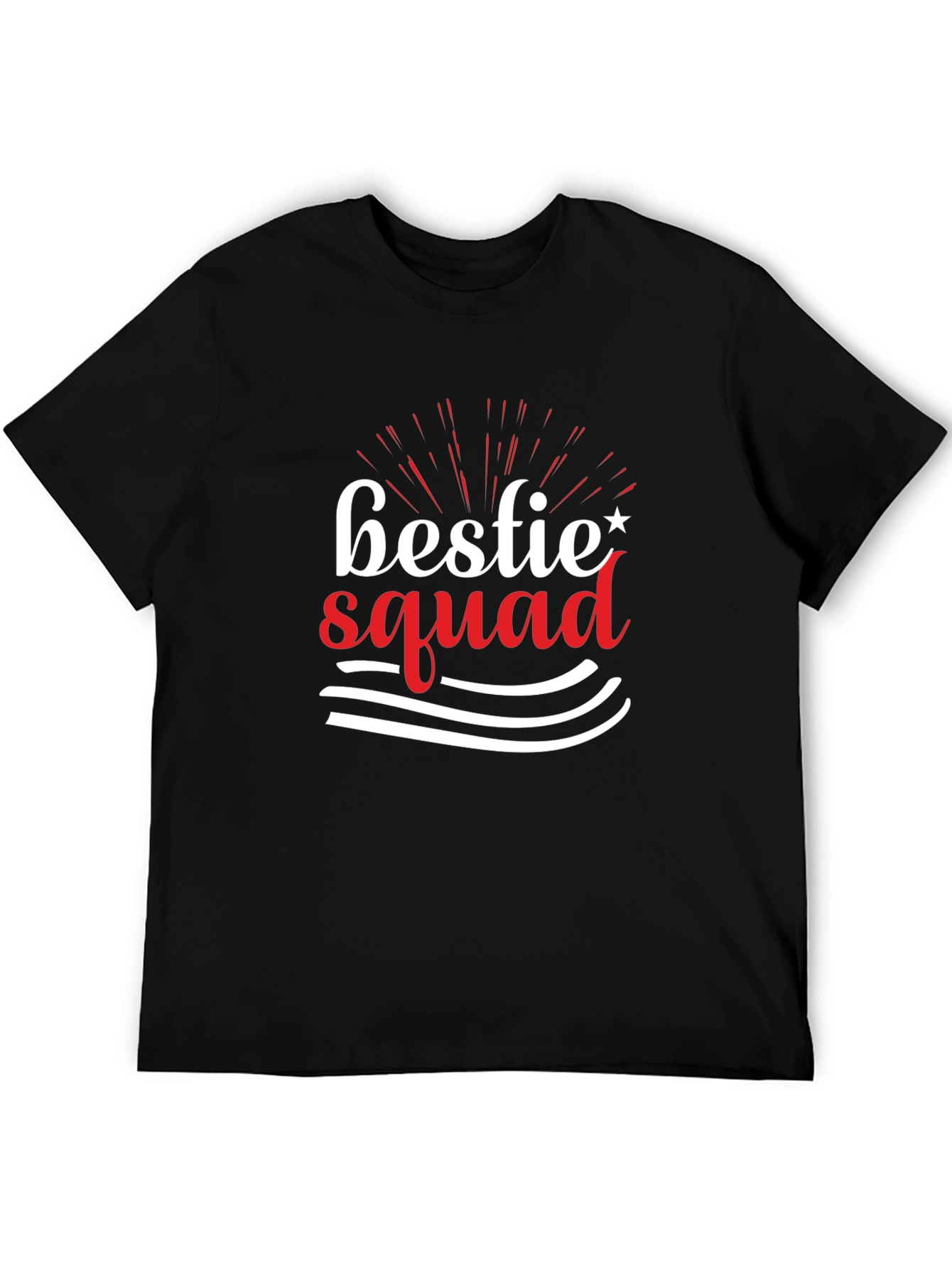 Bestie Squad Graphic Tee - Black