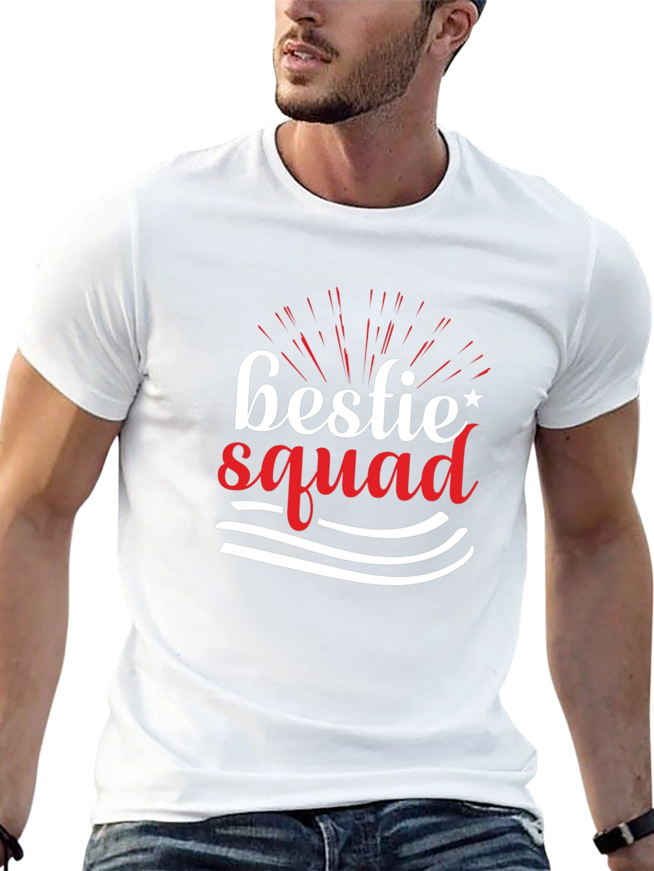Bestie Squad Graphic Tee - Black