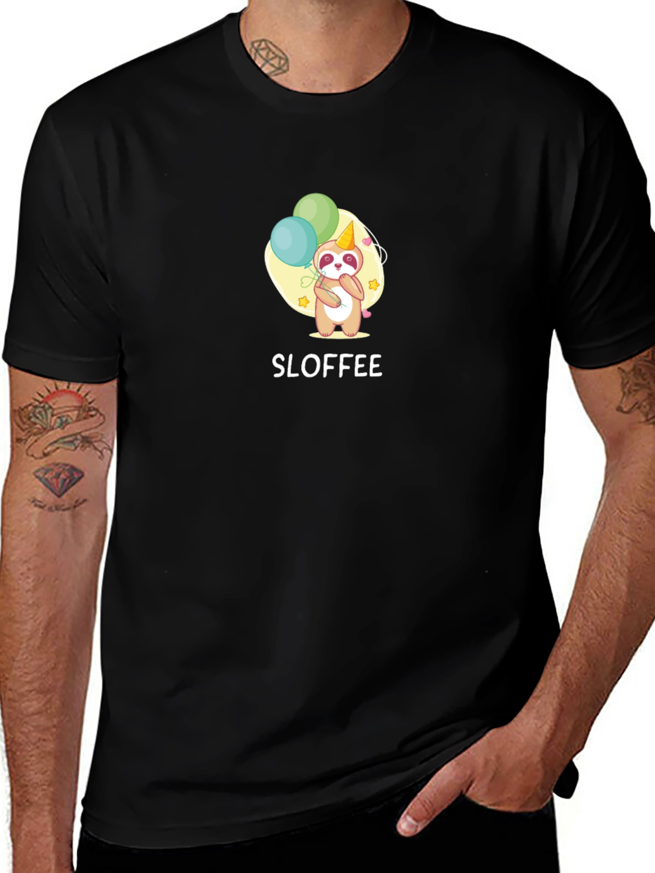 Cute Sloth Birthday Party T-Shirt - Sloffee