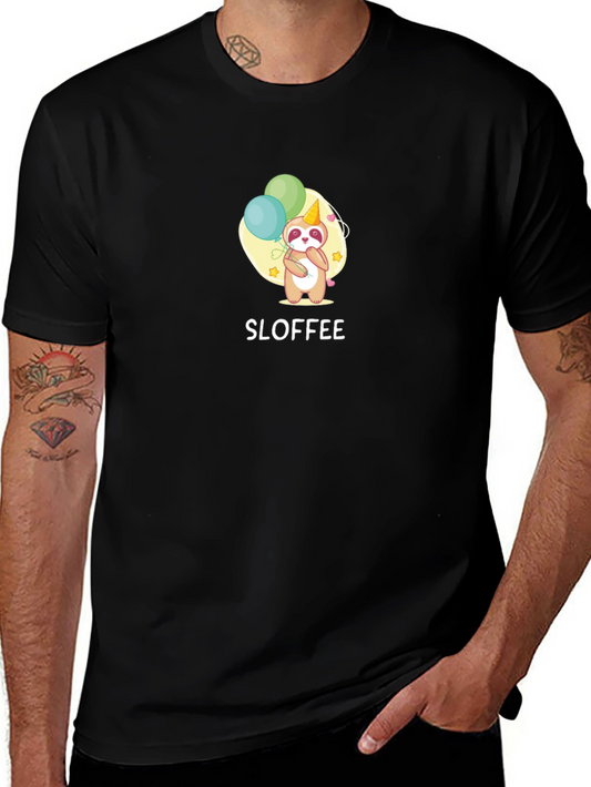 Cute Sloth Birthday Party T-Shirt - Sloffee