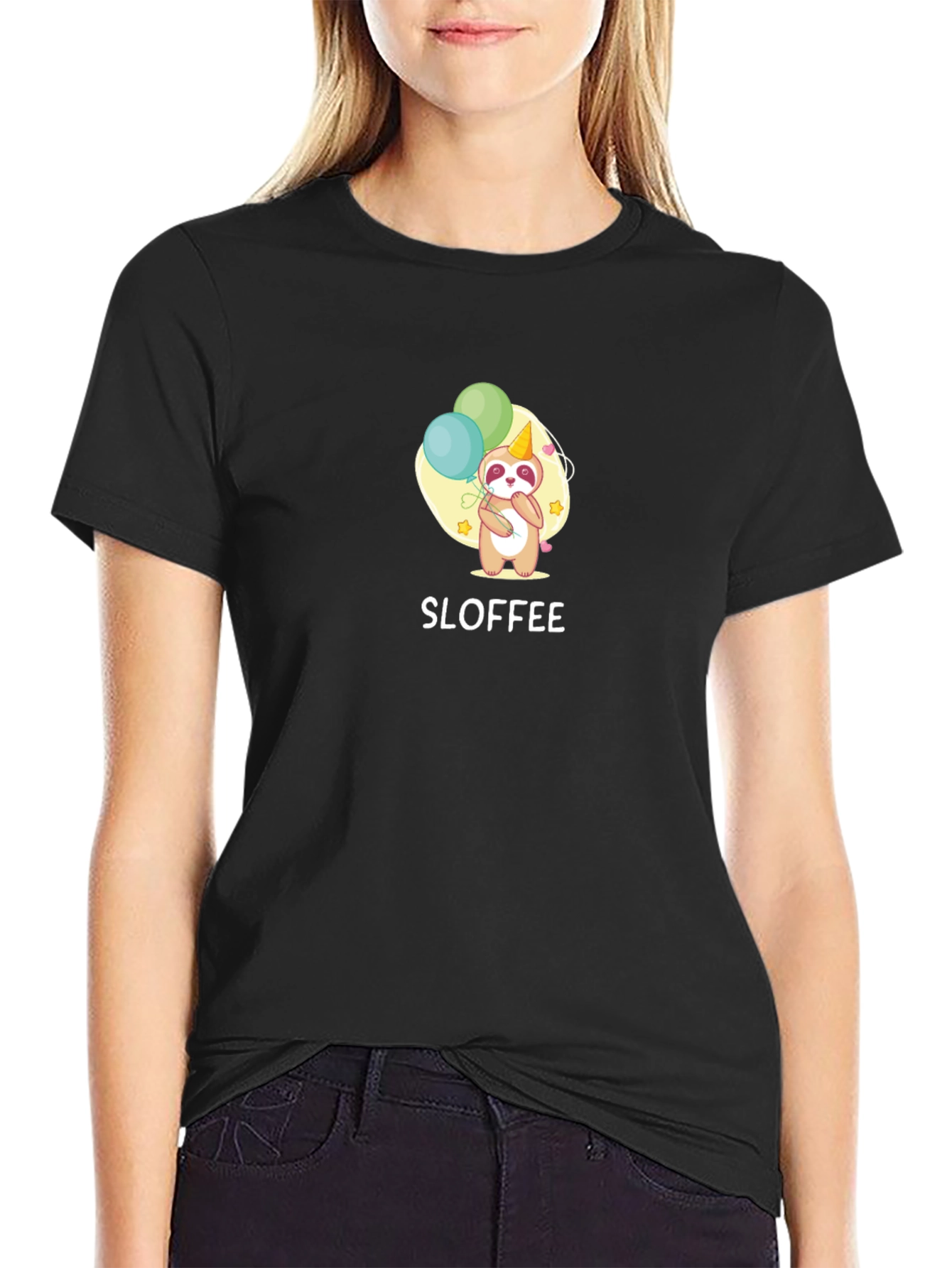 Cute Sloth Birthday Party T-Shirt - Sloffee