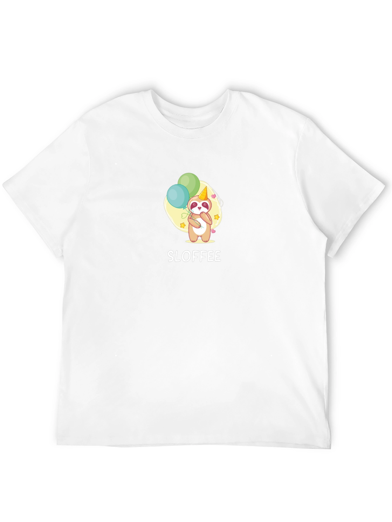 Cute Sloth Birthday Party T-Shirt - Sloffee