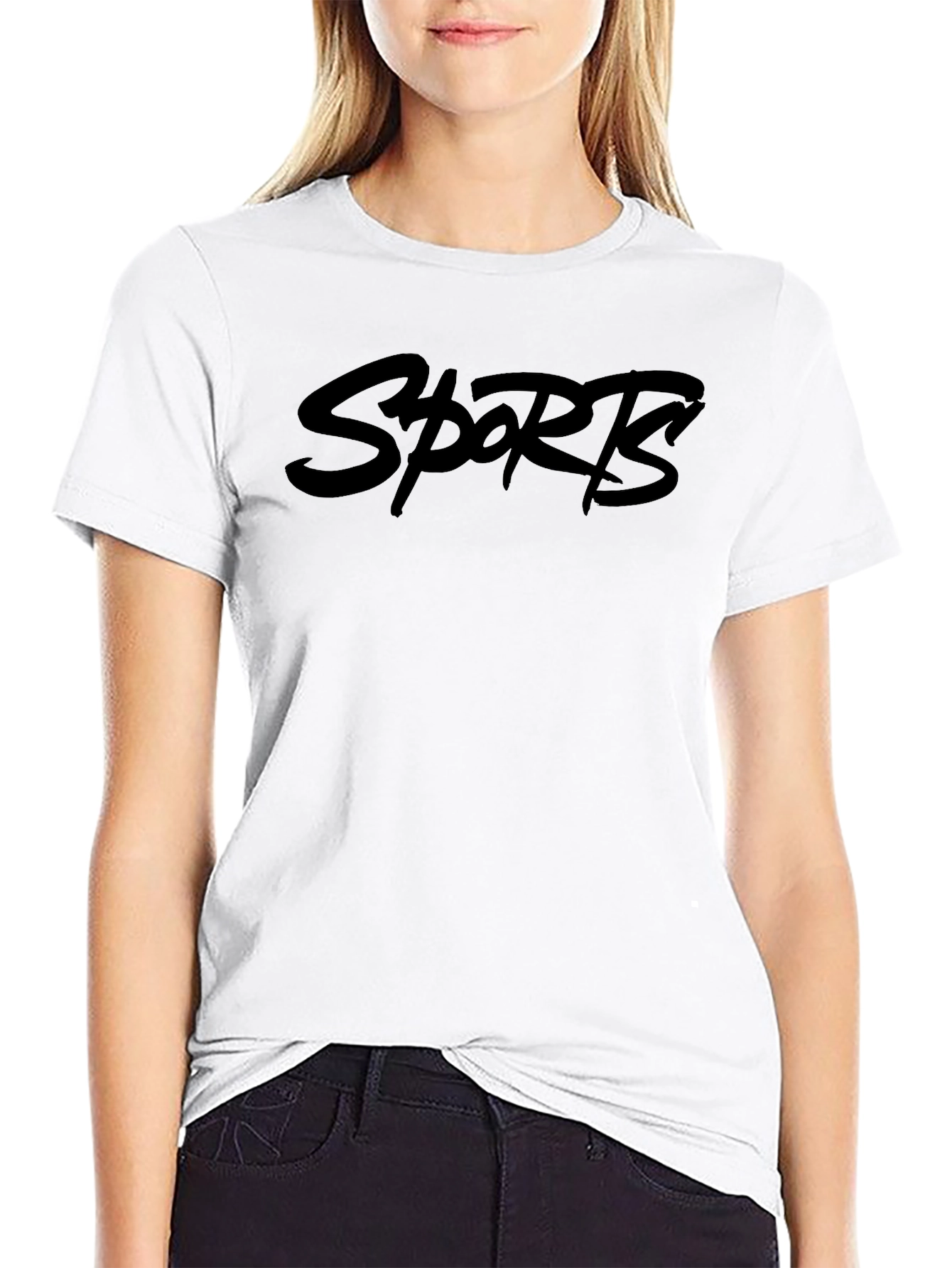 Sports Graphic Black T-Shirt