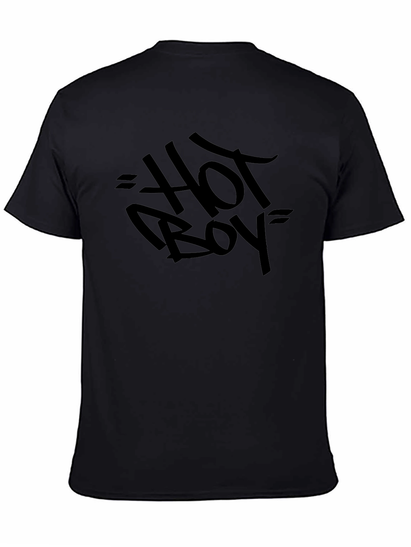 Hot Boy Black Graphic Tee