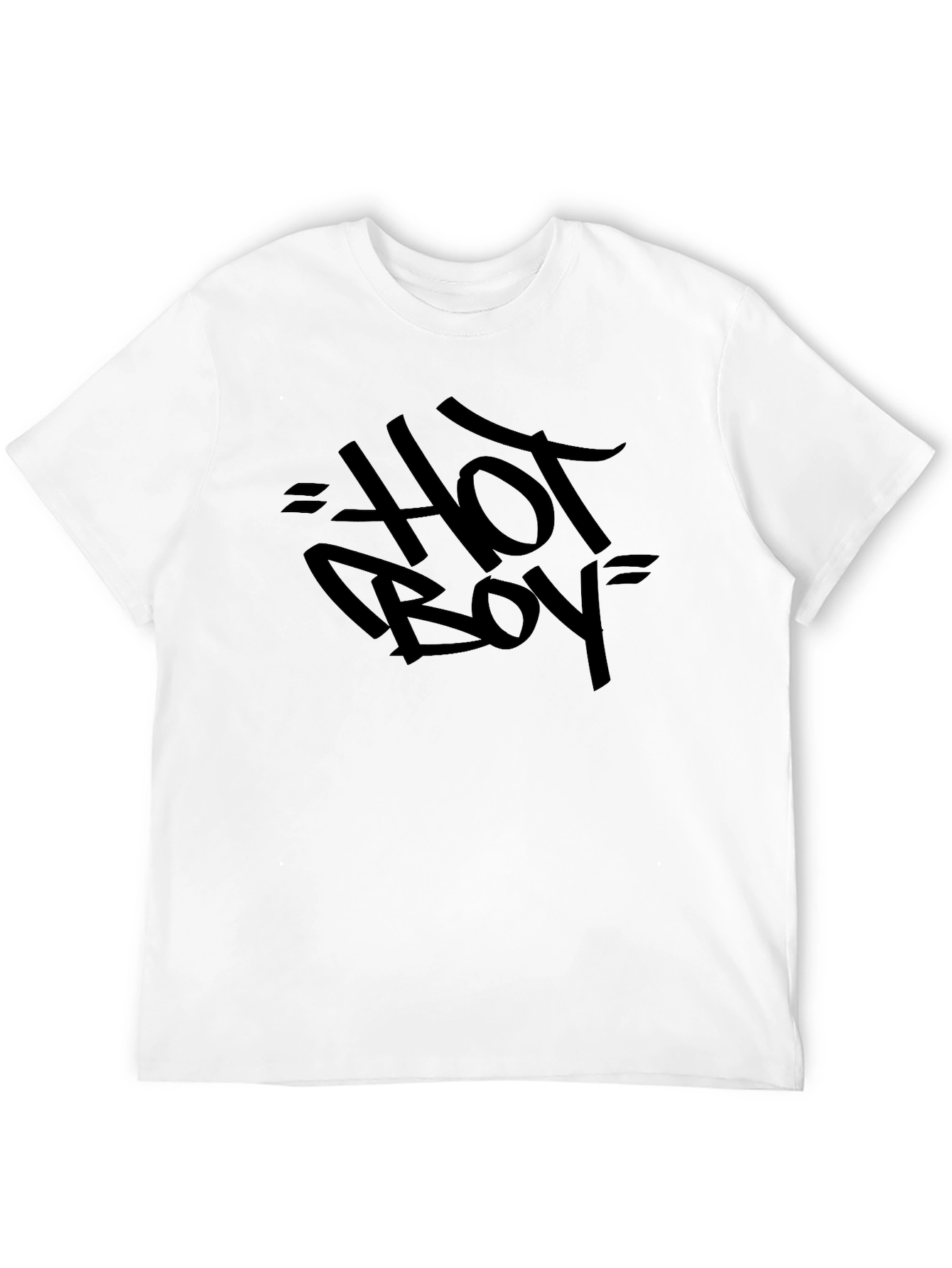 Hot Boy Black Graphic Tee