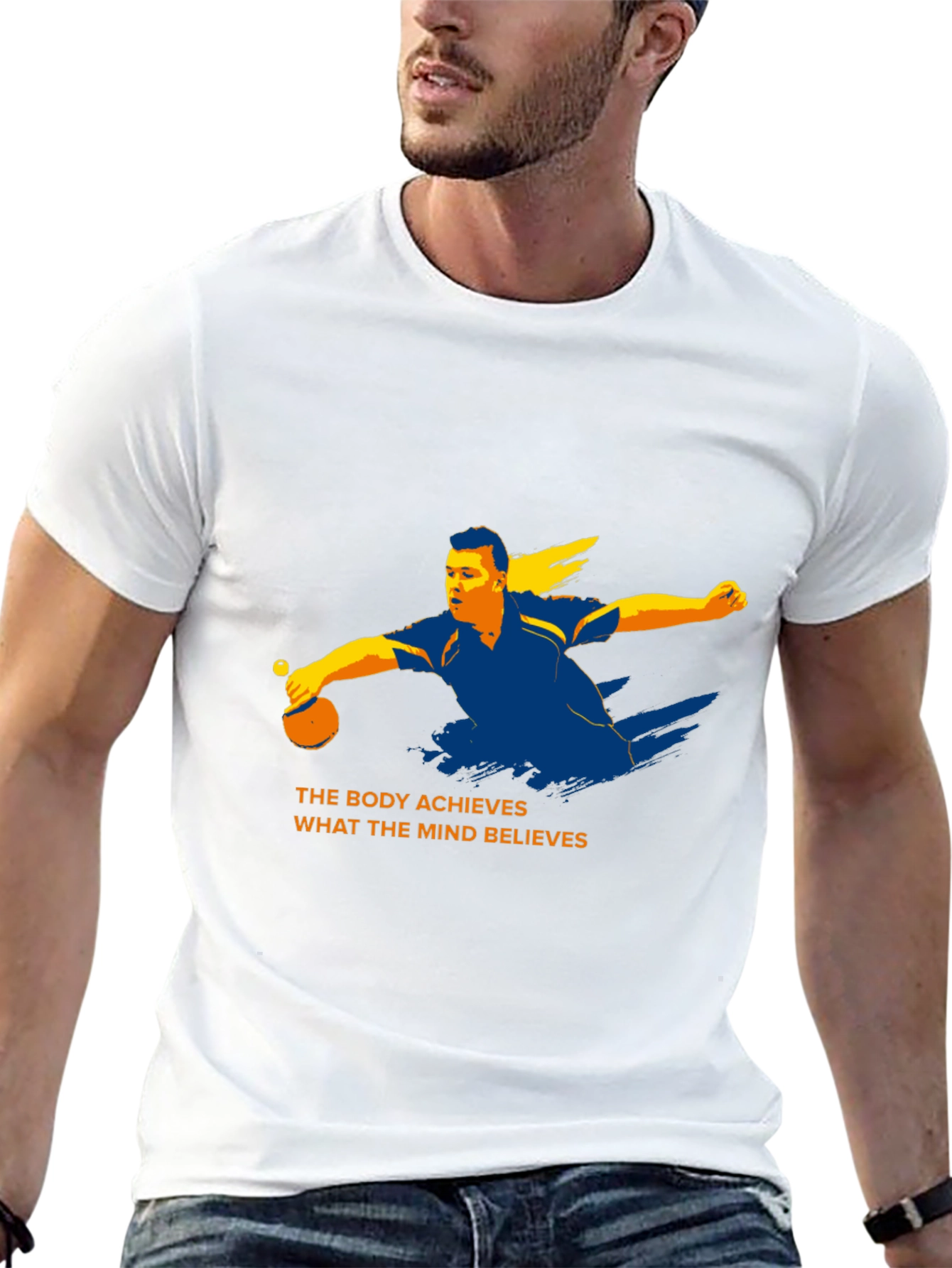 Inspirational Table Tennis Graphic T-Shirt