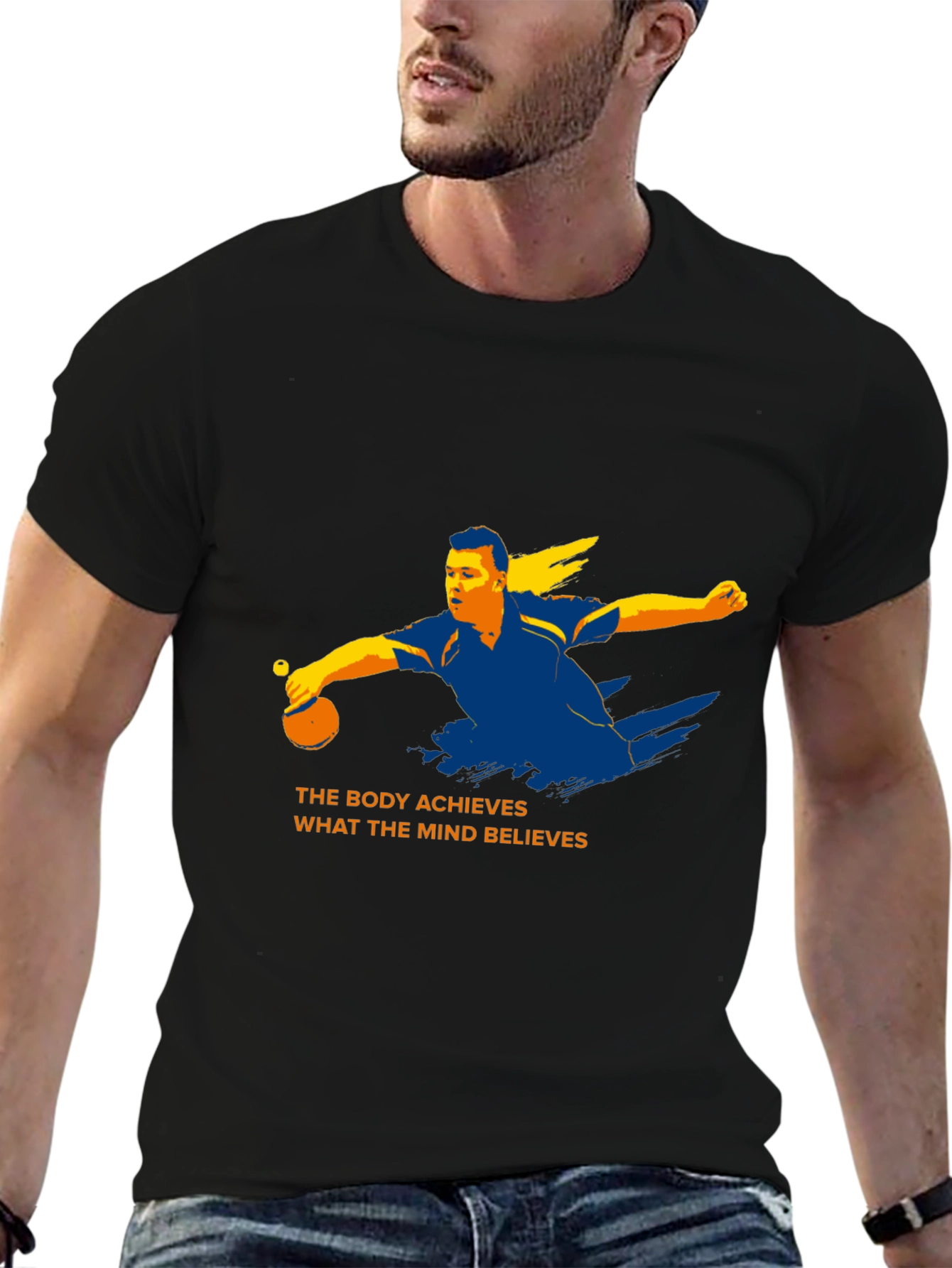 Inspirational Table Tennis Graphic T-Shirt