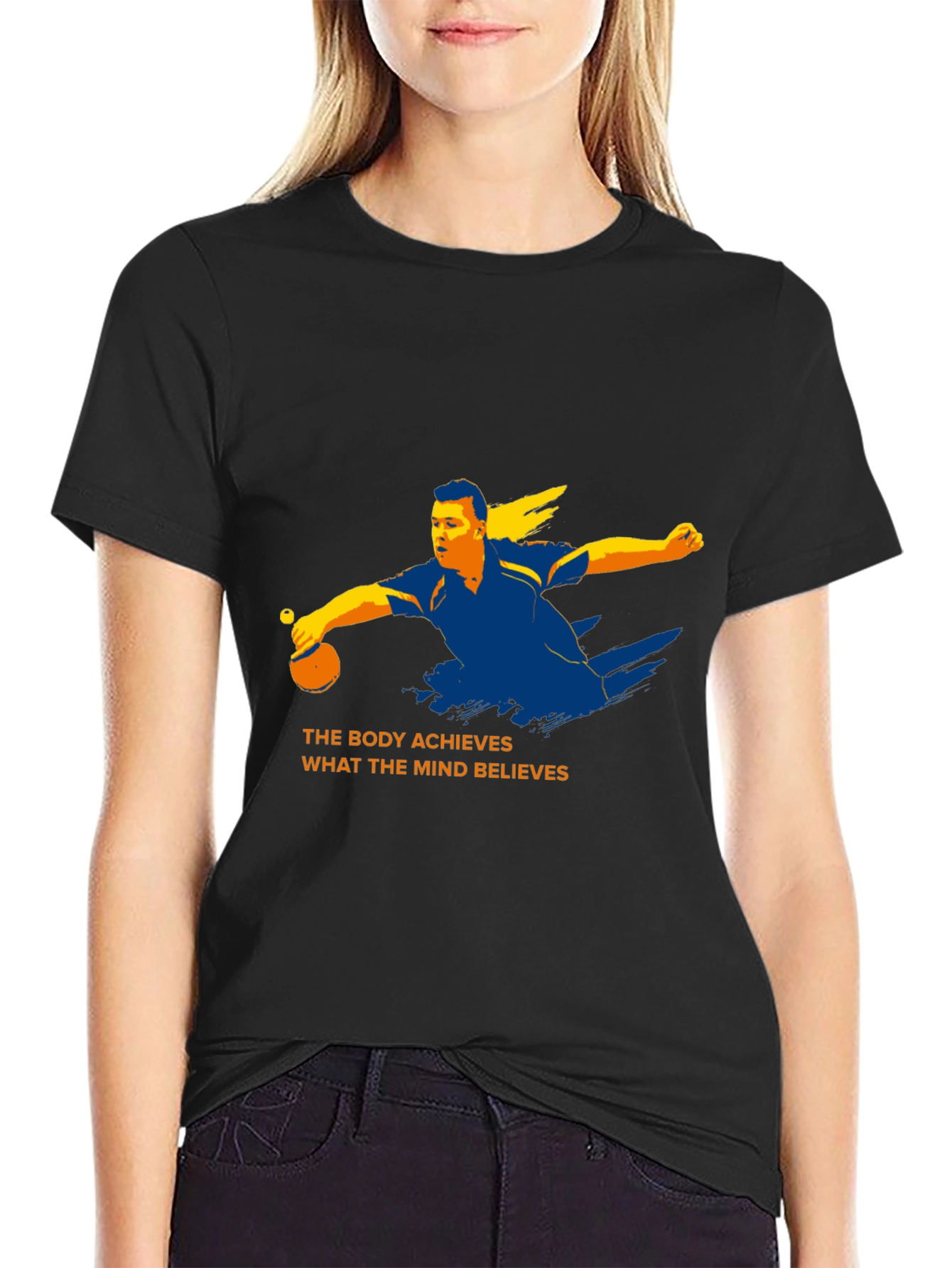 Inspirational Table Tennis Graphic T-Shirt