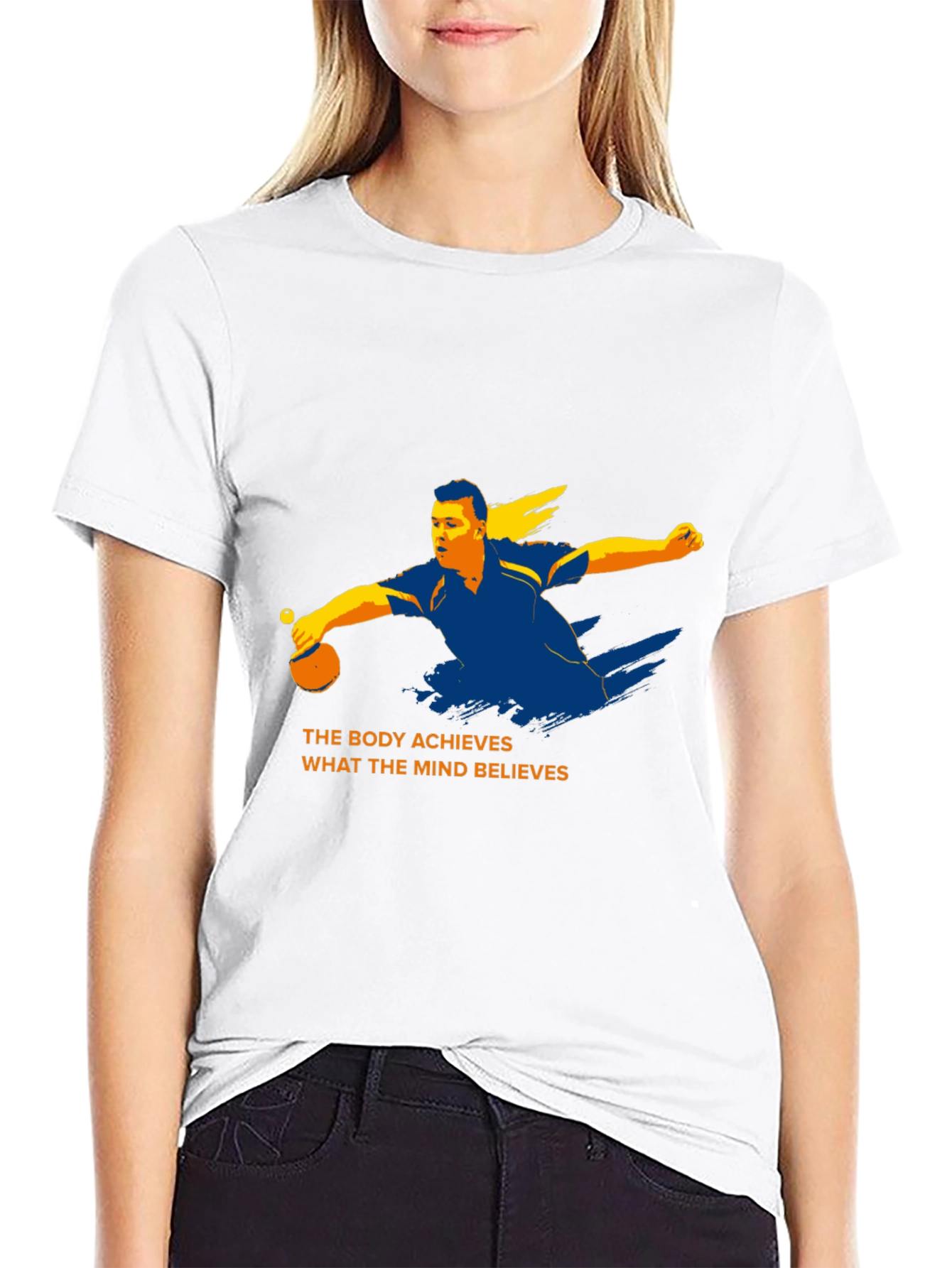Inspirational Table Tennis Graphic T-Shirt