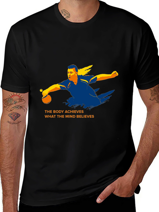 Inspirational Table Tennis Graphic T-Shirt
