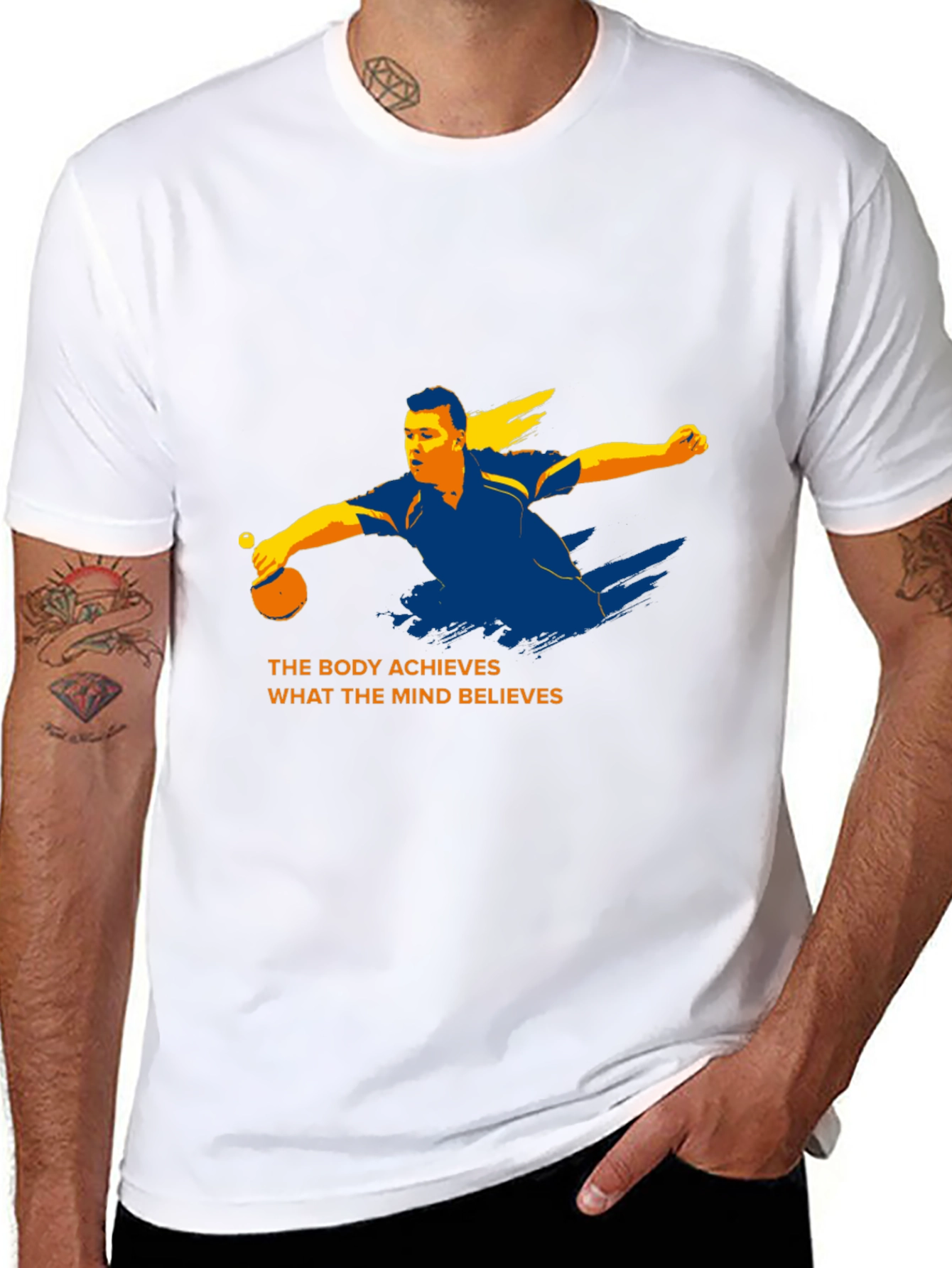 Inspirational Table Tennis Graphic T-Shirt