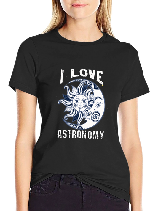 Astronomy Lover T-Shirt - Sun & Moon Graphic Tee