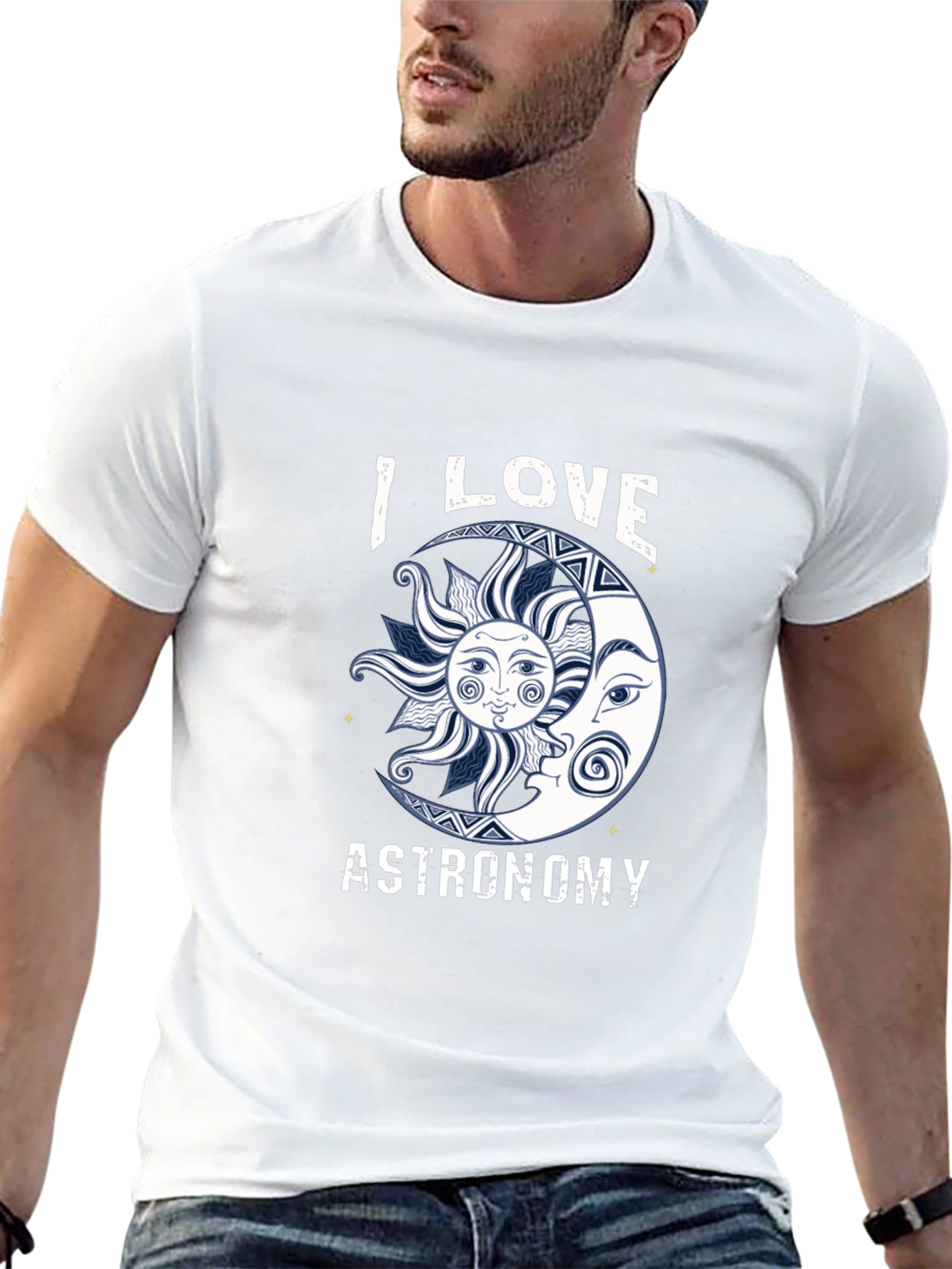 Astronomy Lover T-Shirt - Sun & Moon Graphic Tee