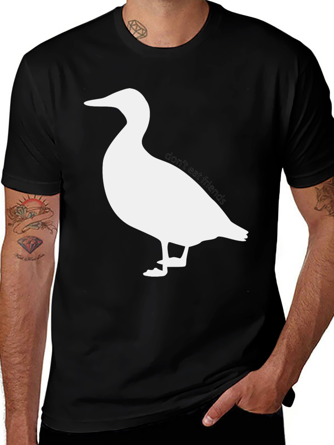 Dont Eat Friends Duck Graphic Tee