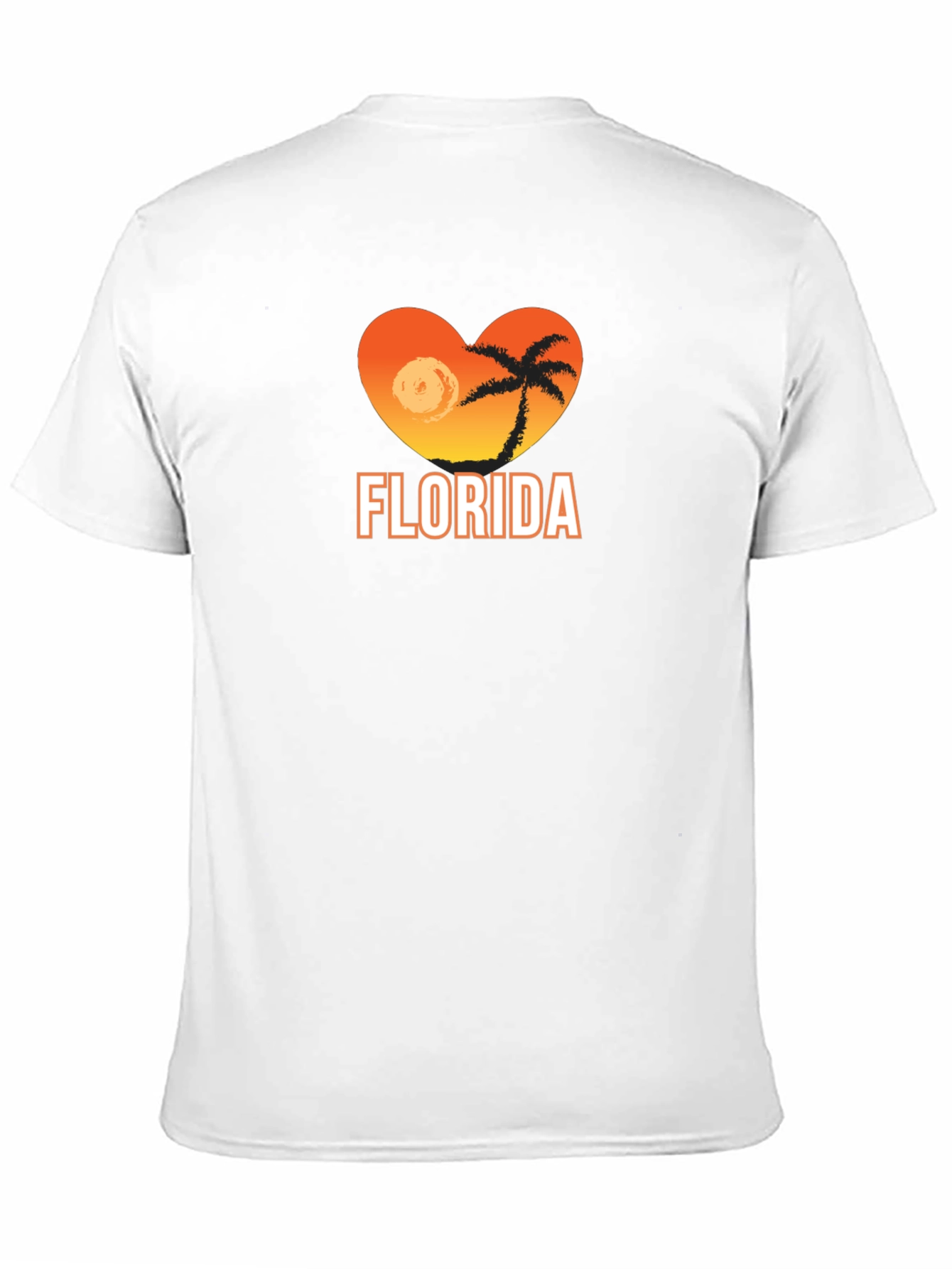 Florida Heart Graphic Tee - Black