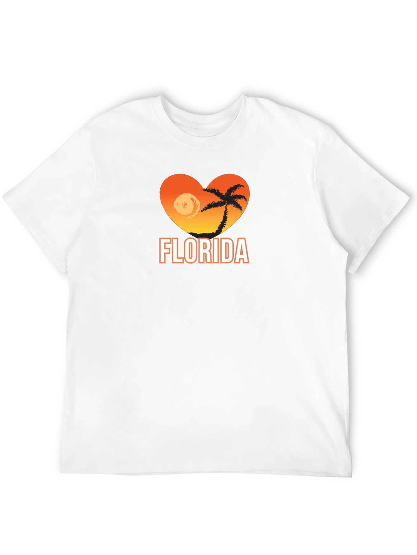 Florida Heart Graphic Tee - Black