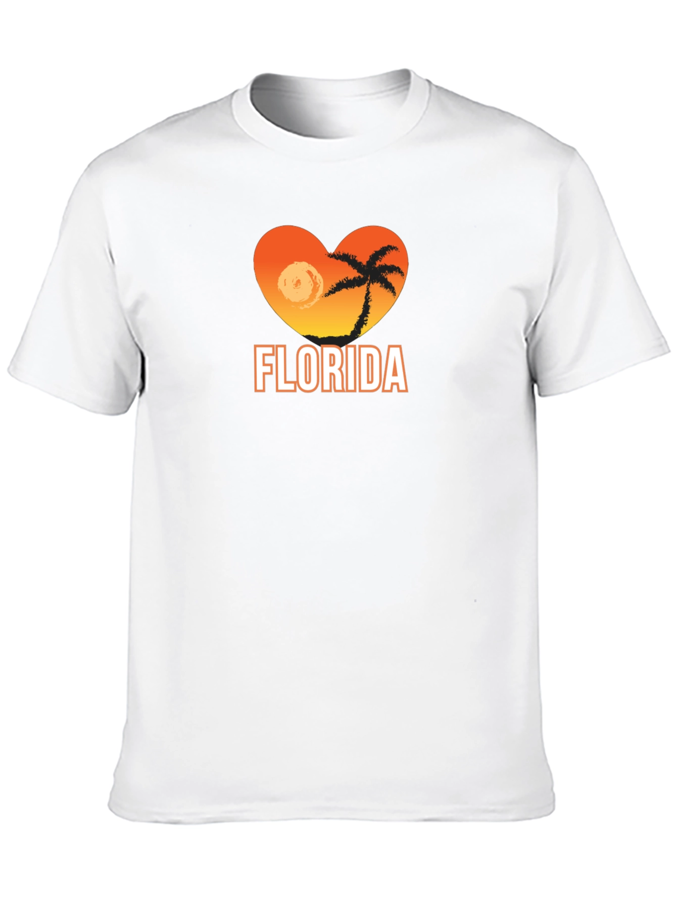 Florida Heart Graphic Tee - Black