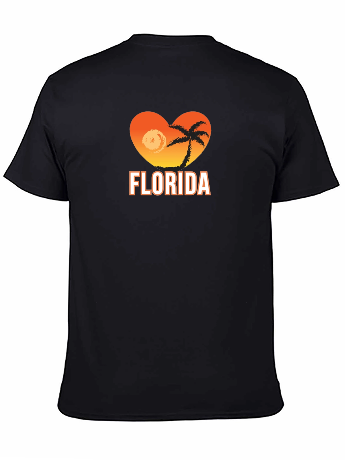 Florida Heart Graphic Tee - Black
