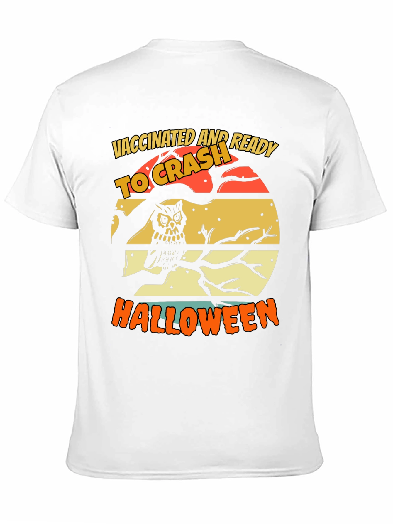 Vaccinated and Ready to Crash Halloween Graphic Tee