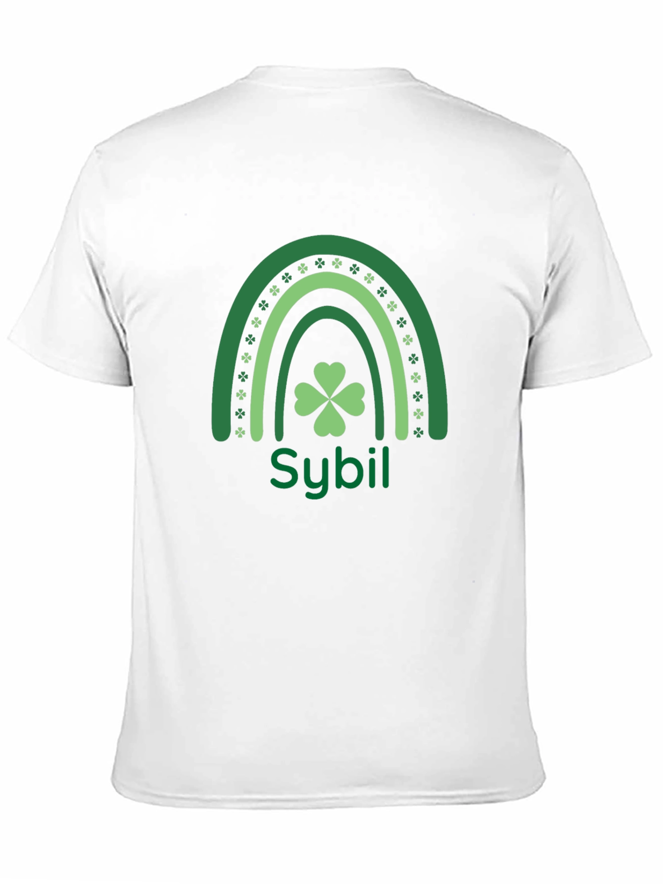 Sybils St. Patricks Day Rainbow Clover Tee