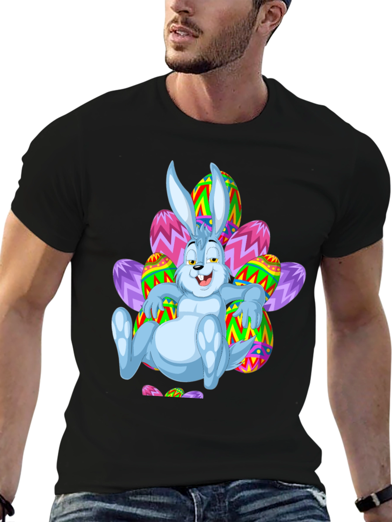 Easter Bunny & Eggs Graphic Tee