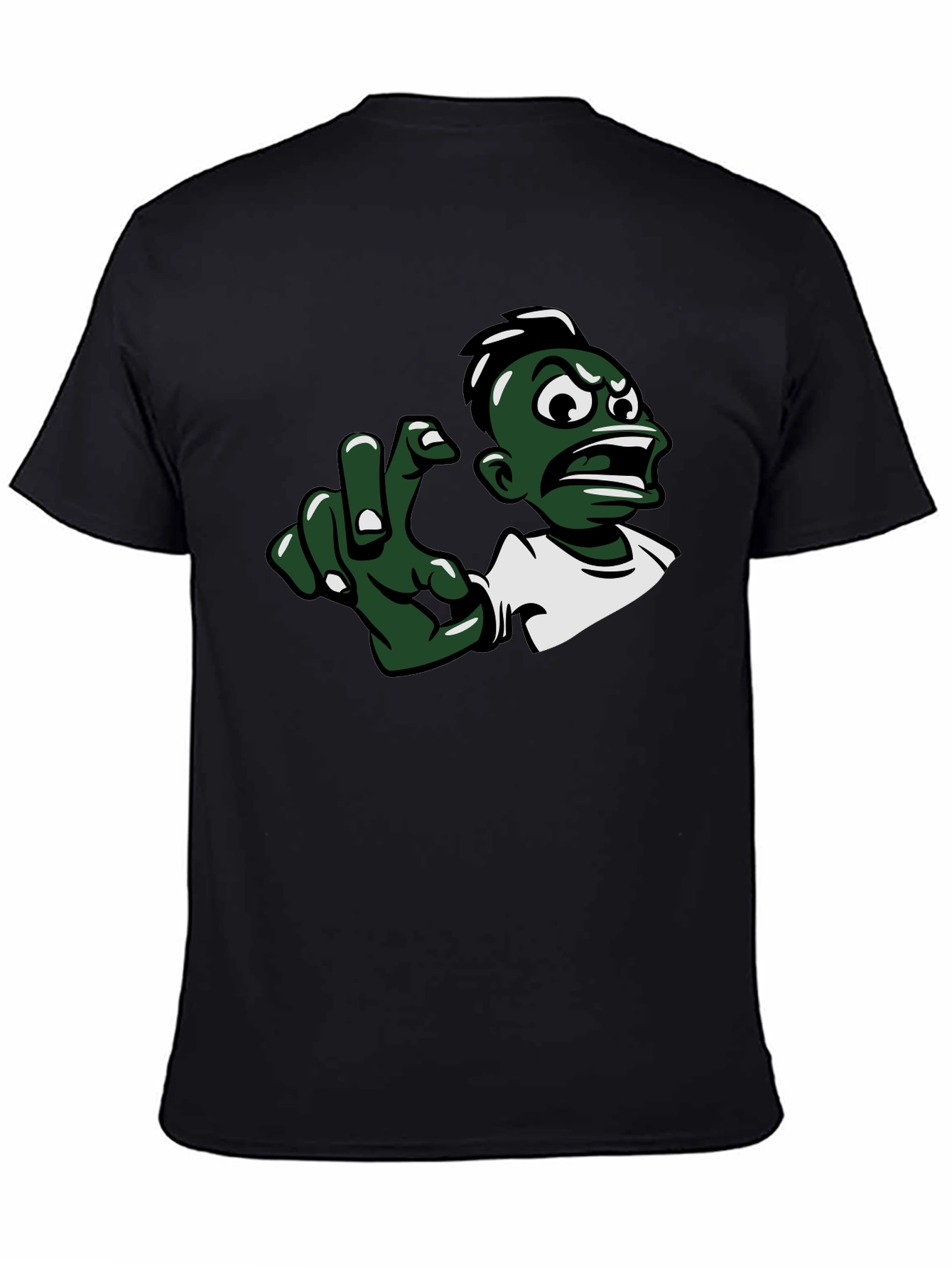 Cartoon Character Graphic Black T-Shirt