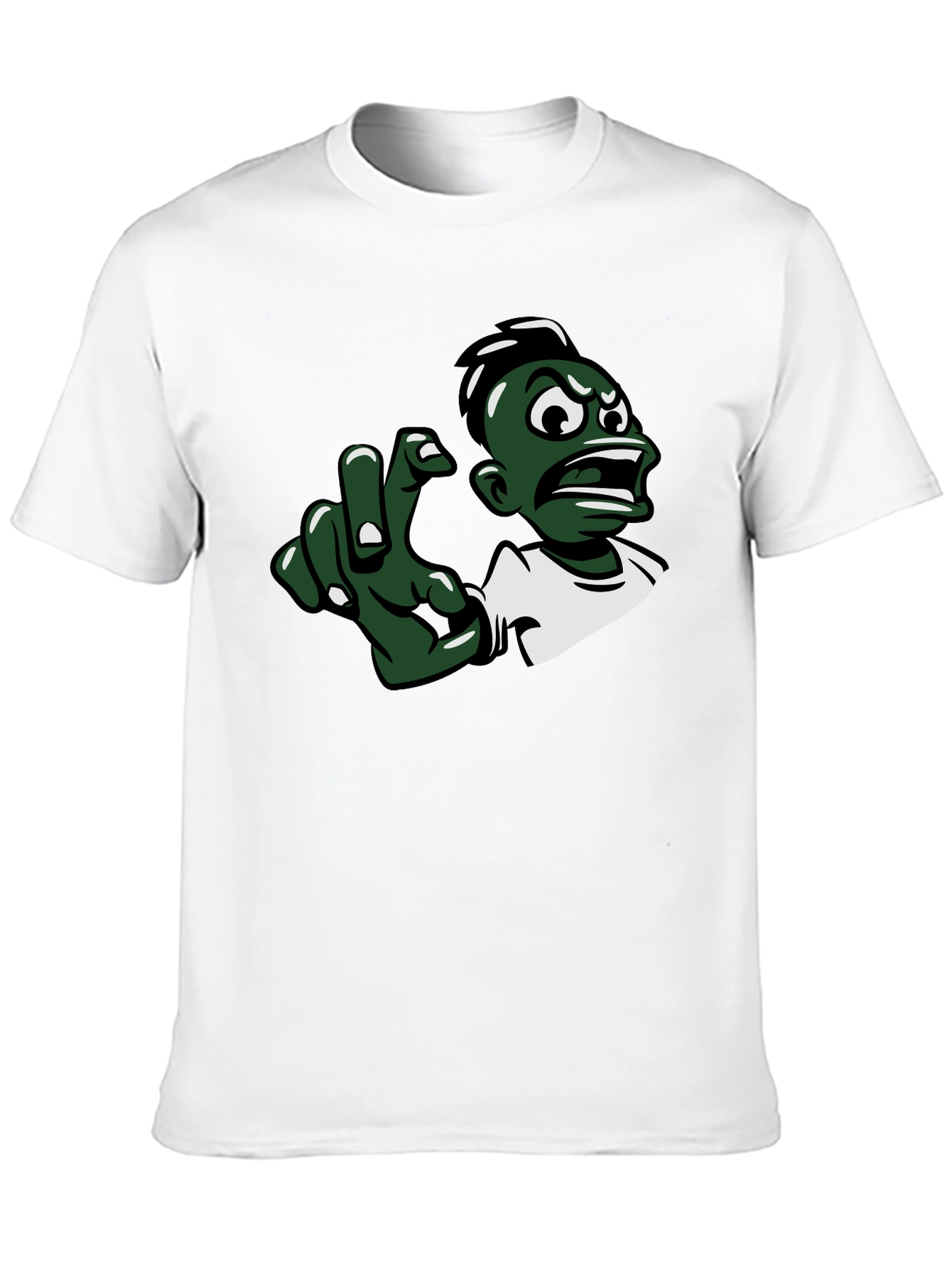 Cartoon Character Graphic Black T-Shirt