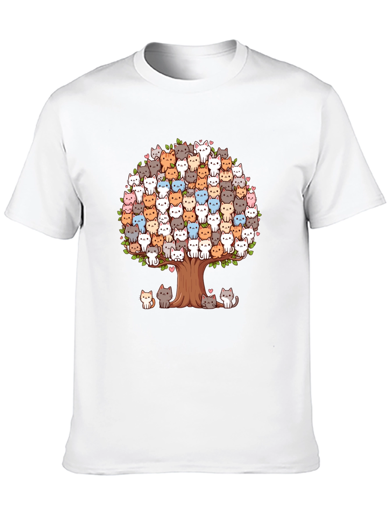Cute Cat Tree T-Shirt - Unique Graphic Tee