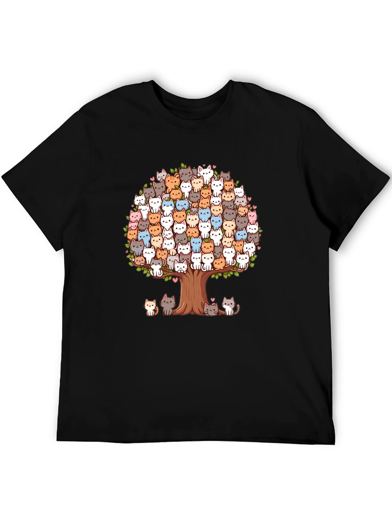 Cute Cat Tree T-Shirt - Unique Graphic Tee