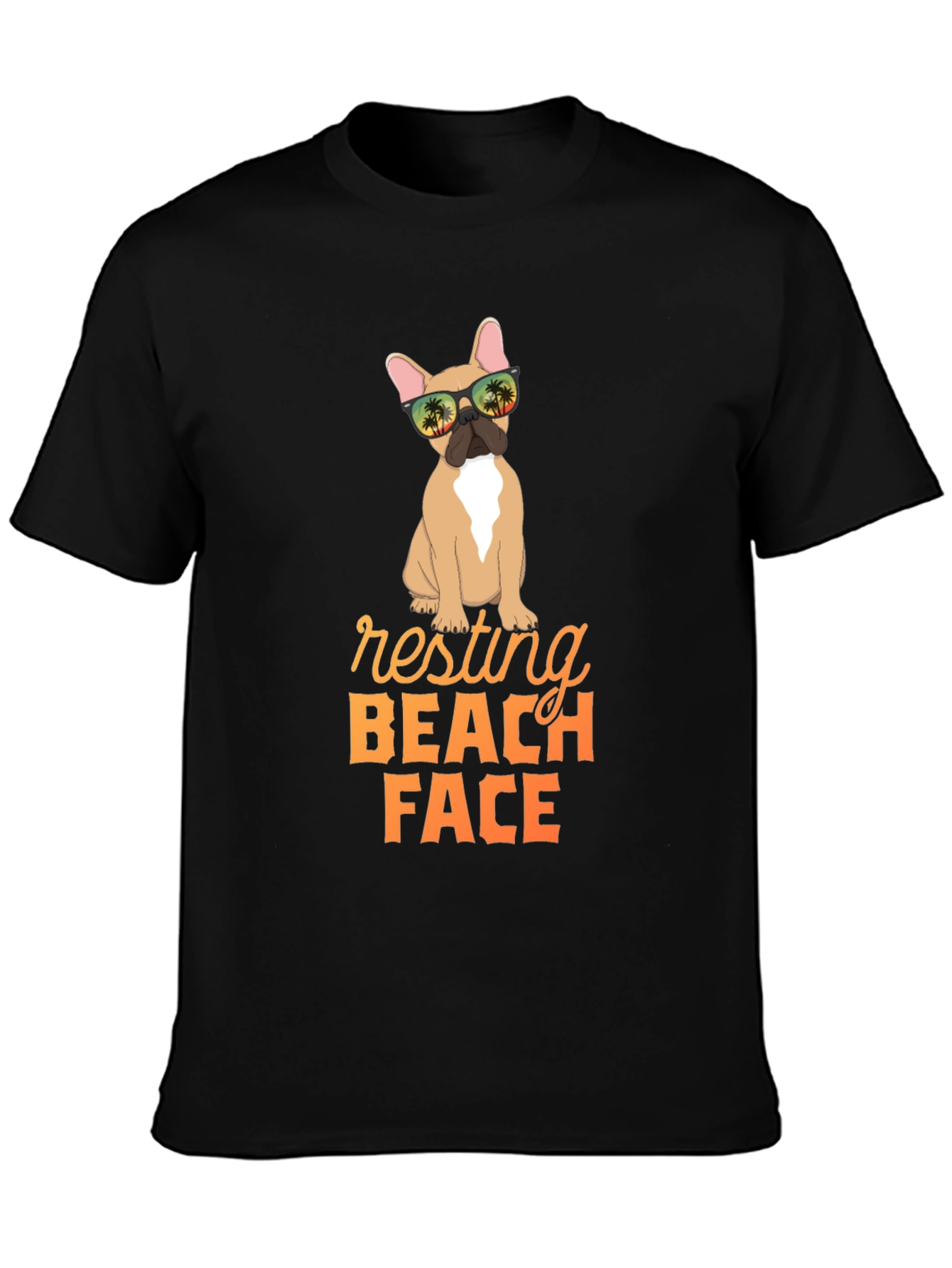 Resting Beach Face Dog Graphic Tee