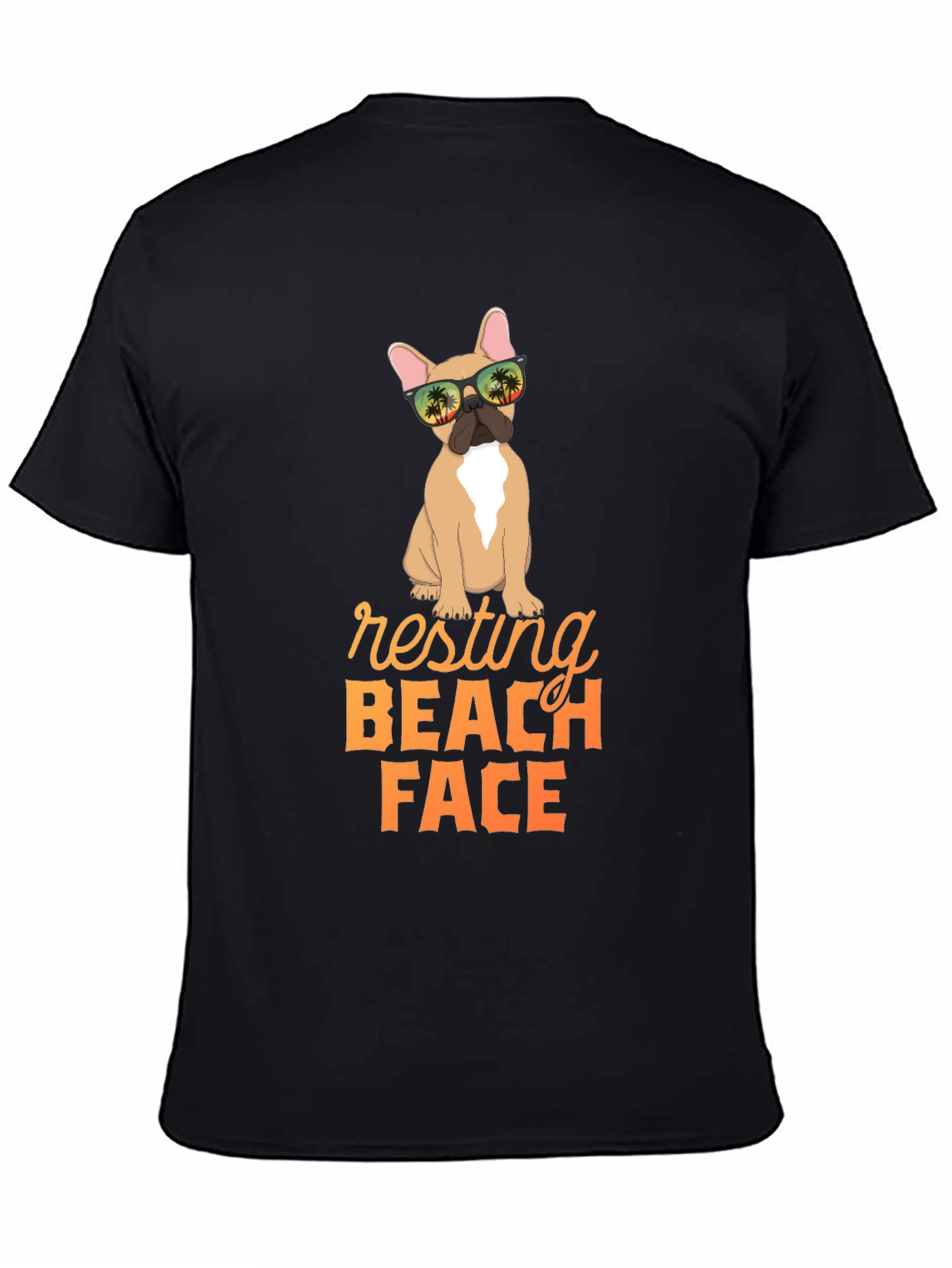 Resting Beach Face Dog Graphic Tee