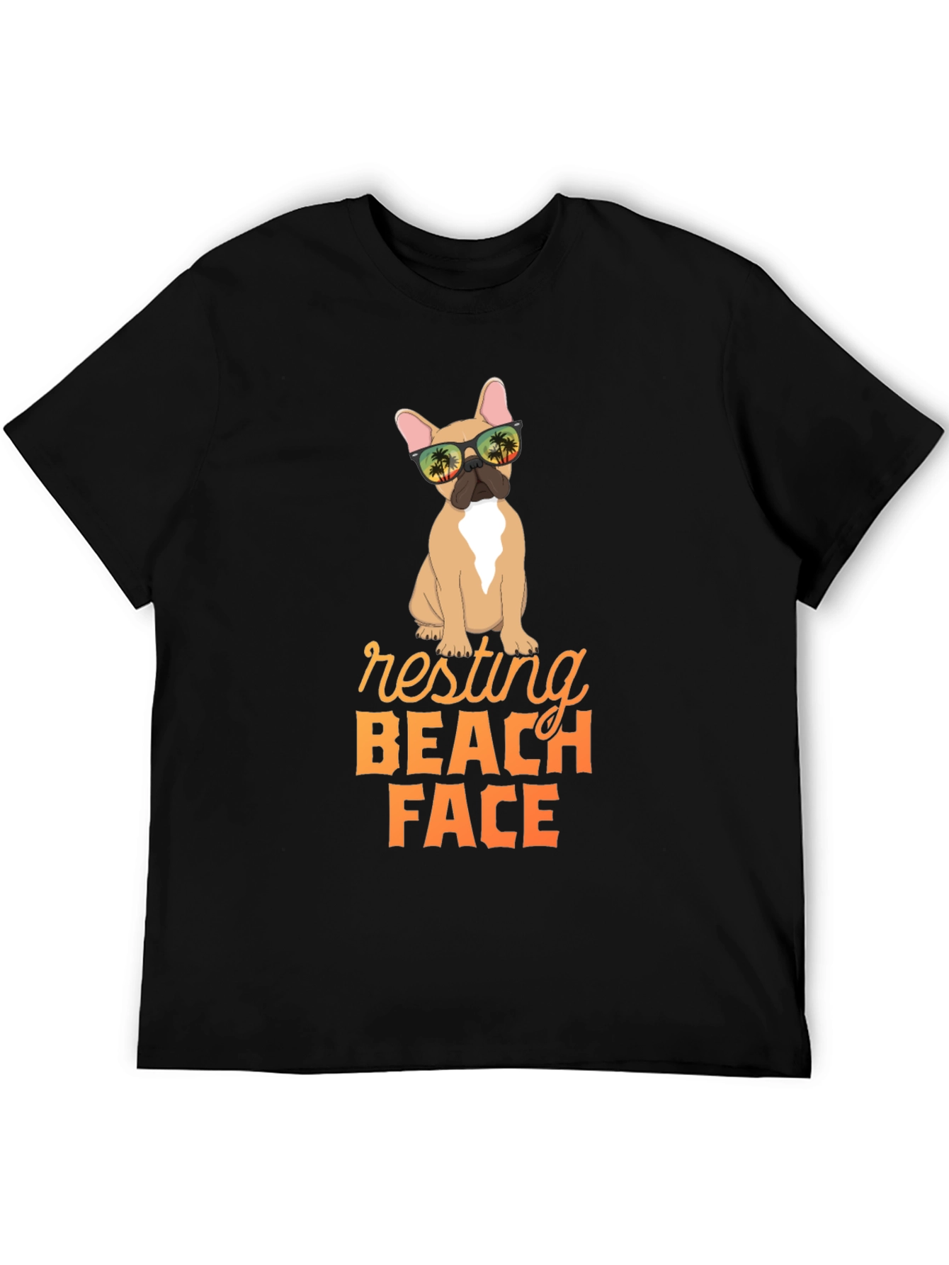 Resting Beach Face Dog Graphic Tee
